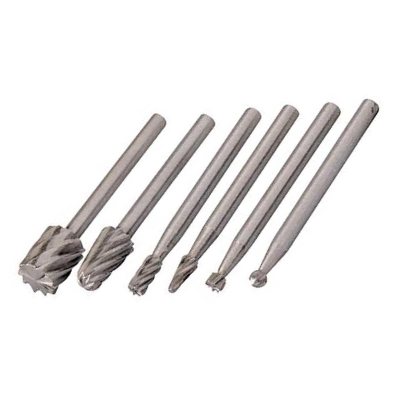 High Quality Rotary Tool Hss Burr 6Pce Set 2, 3, 5, 7mm Dia High Speed Fast Cut