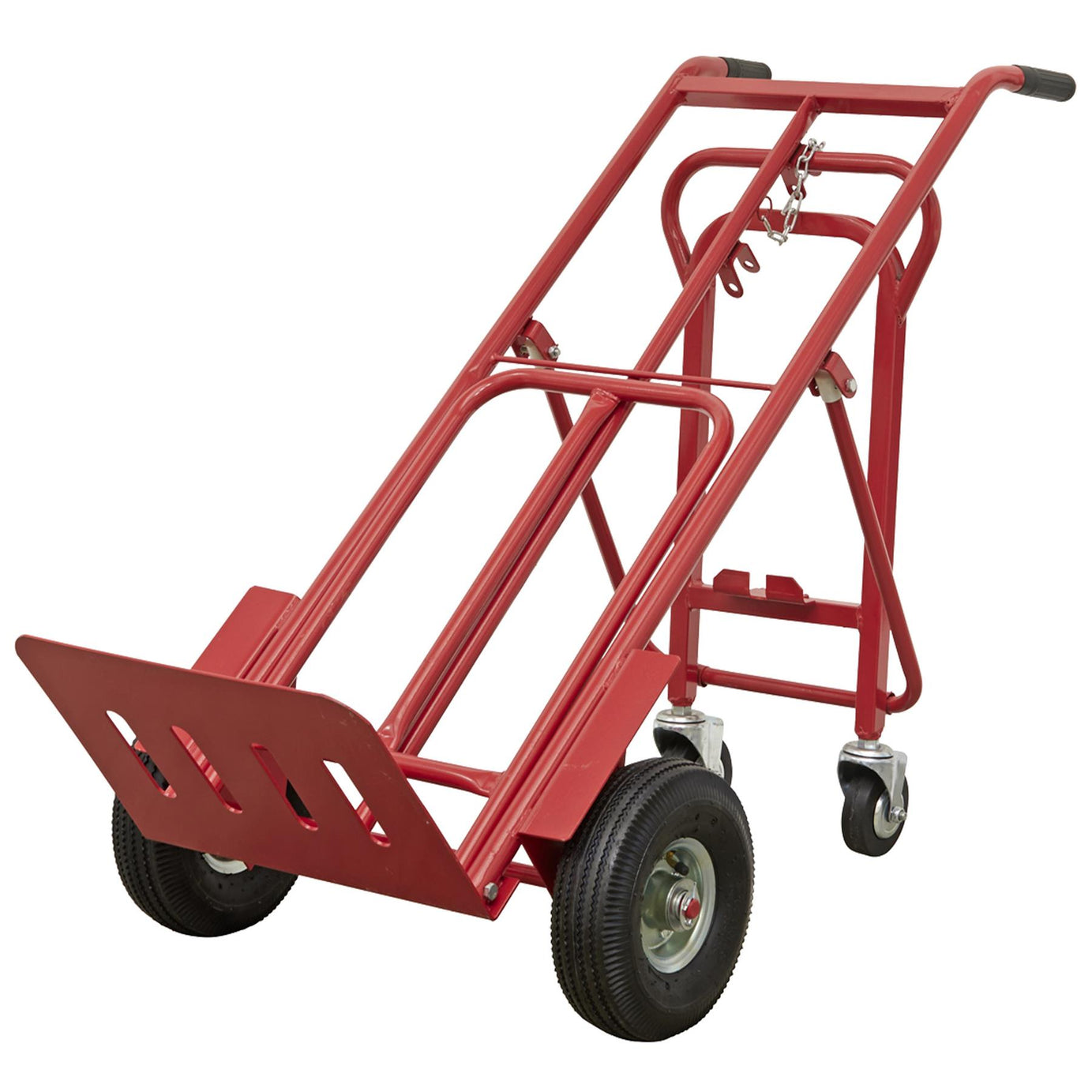 Sealey Sack Truck 3-in-1 with Pneumatic Tyres 250kg Capacity