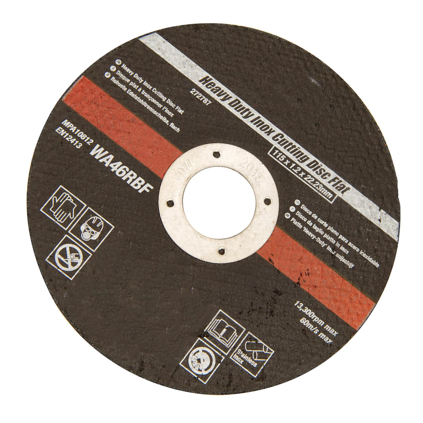Cutting/Slitting Disc Flat 115 x 1.2 x 22.23mm - Inox Metal & Alloy