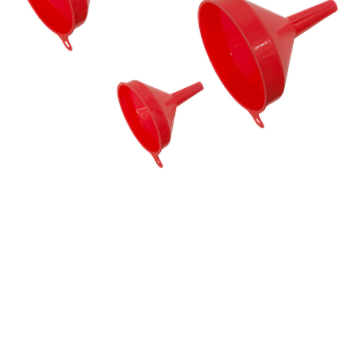 Sealey Funnel Set 4pc Economy Fixed Spout