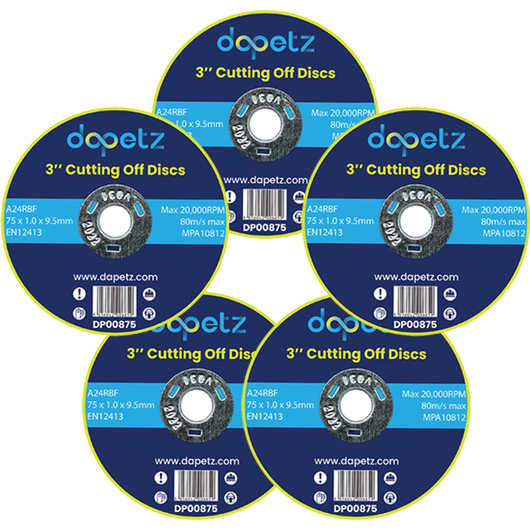 75mm ULTRA THIN METAL CUTTING BLADE DISC STEEL & STAINLESS ANGLE 5Pcs