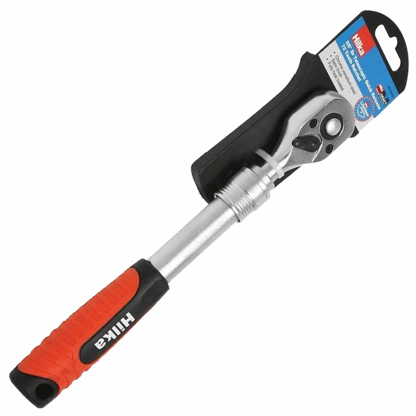 3/8" Drive Chrome Vanadium Steel 220 to 318mm Soft Grip Handle Socket Telescopic Tool