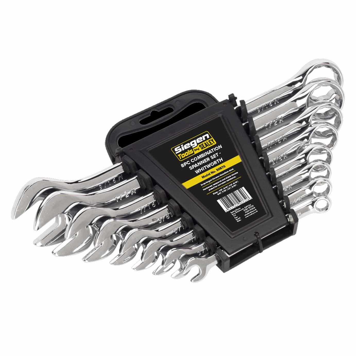 Sealey Combination Spanner Set 8pc Whitworth