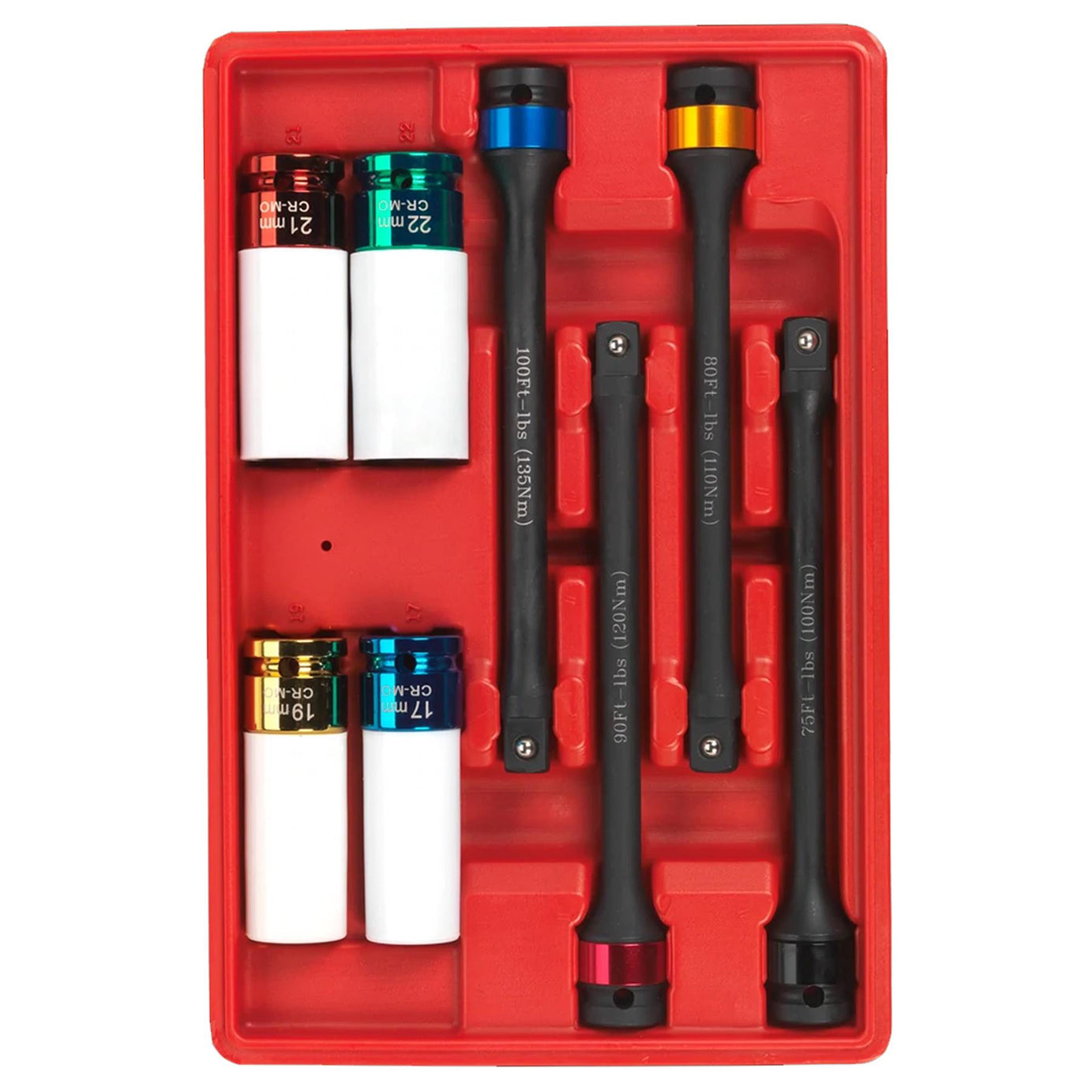 Sealey Torque Stick & Alloy Wheel Impact Socket Set 8pc 1/2"Sq Dr