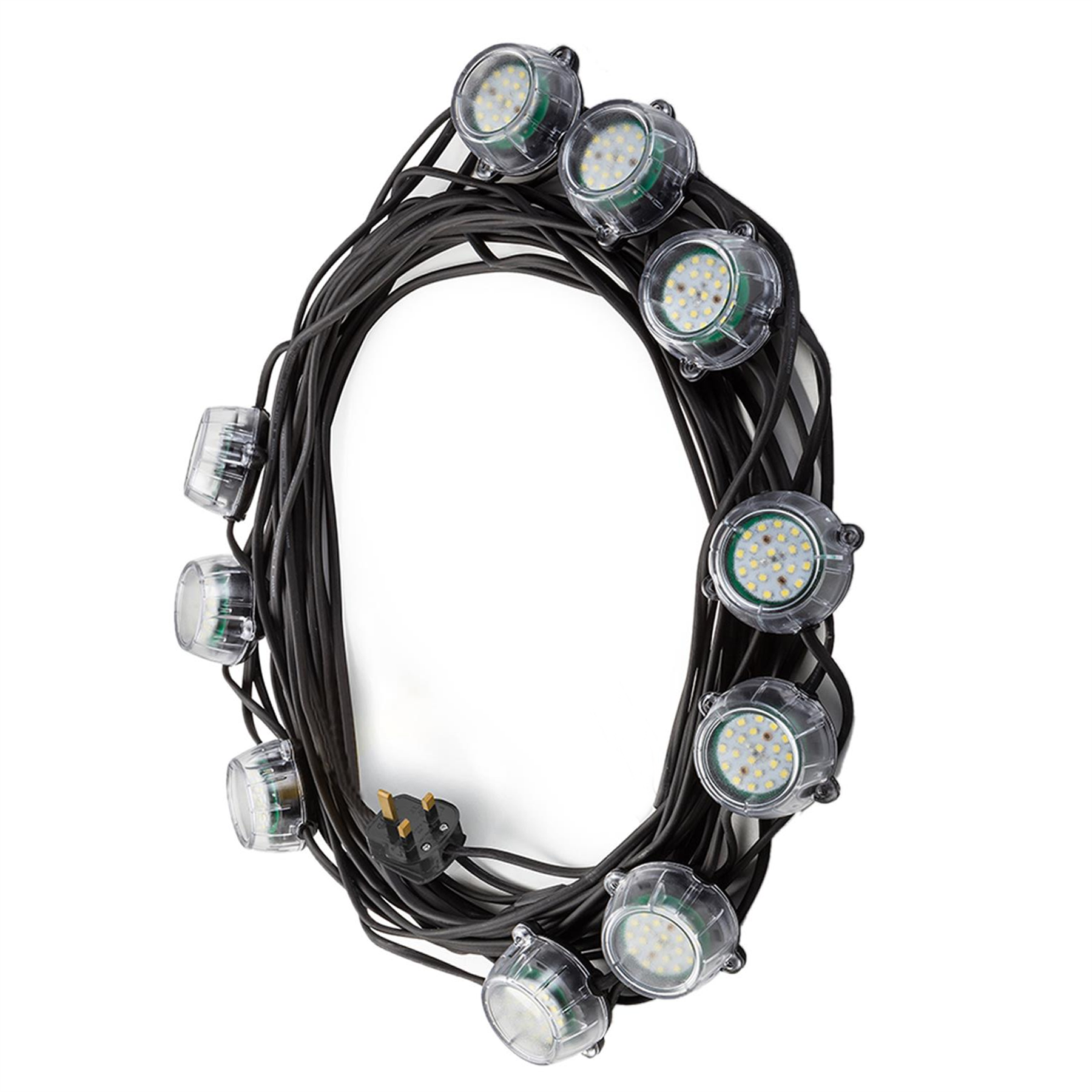 Defender 22m Heavy Duty LED Encapsulated Festoon String Lights 50W 230V 50W