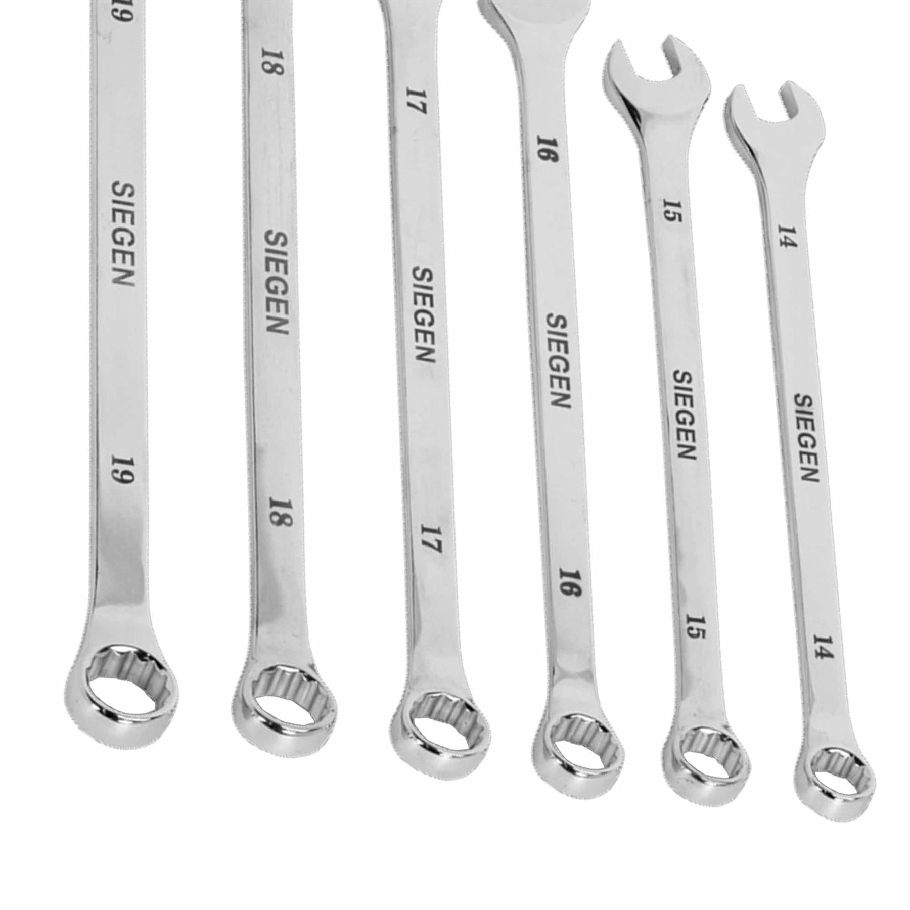 Sealey Combination Spanner Set 10pc Extra-Long Metric