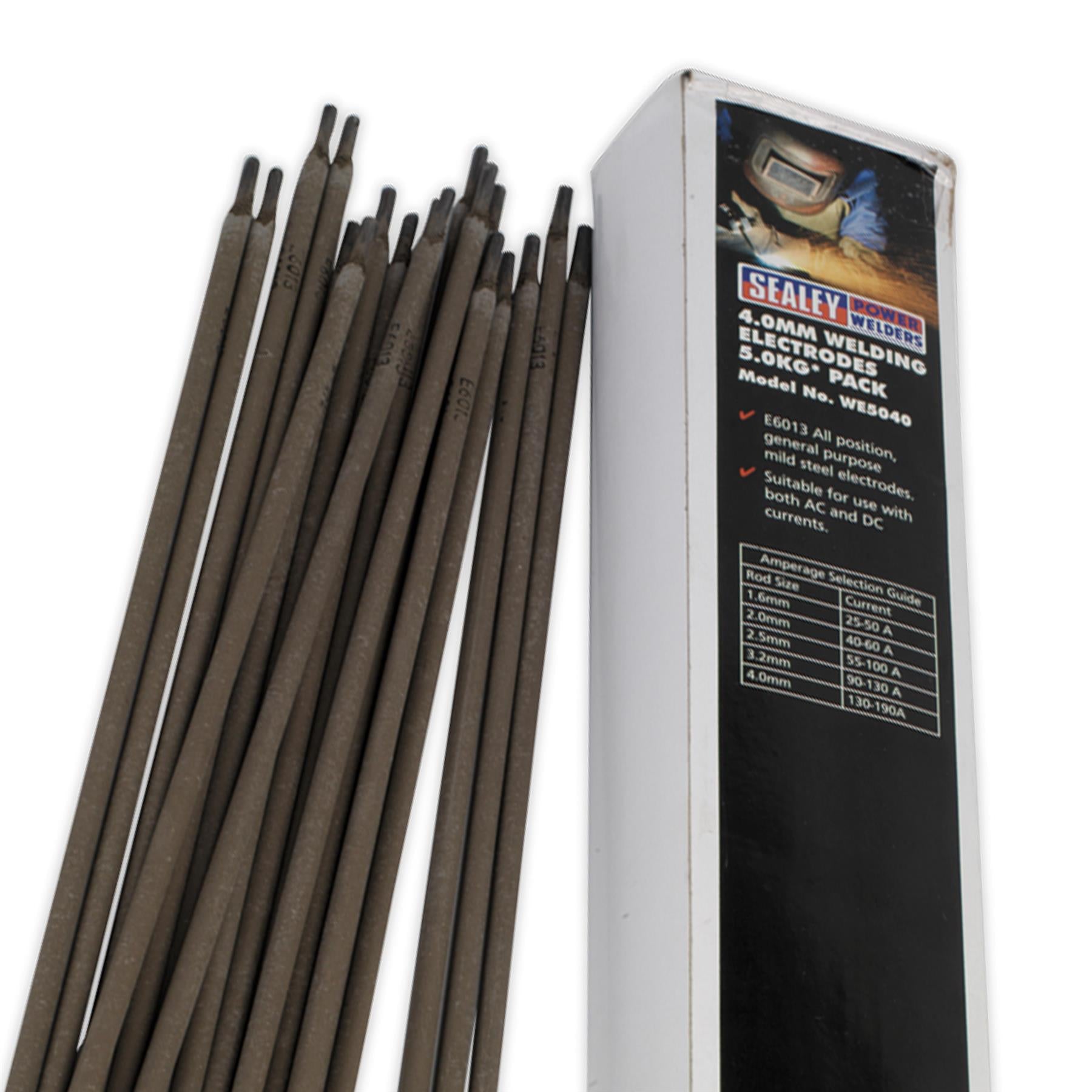 Welding Electrodes 4 x 350mm 5kg Pack.mild steel electrodes made Sealey