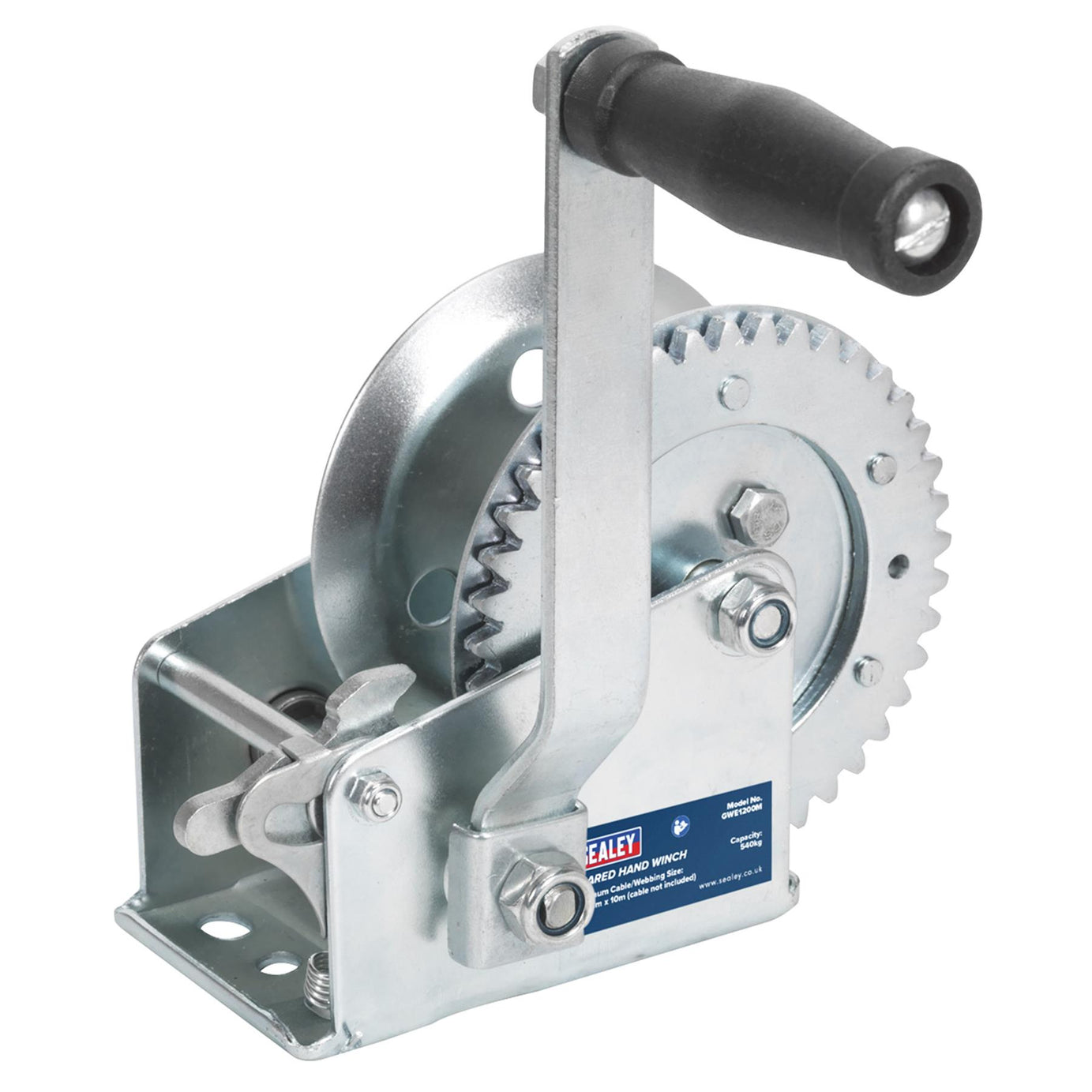 Sealey Geared Hand Winch 540kg Capacity