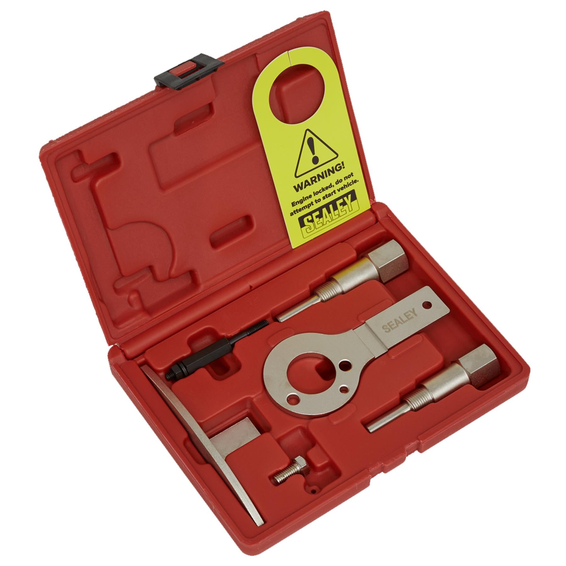 Diesel Engine Timing Tool Kit - for Alfa Romeo, Fiat, Lancia - 1.6D, 1.9D, 2.0D, 2.4D - Belt Drive Sealey
