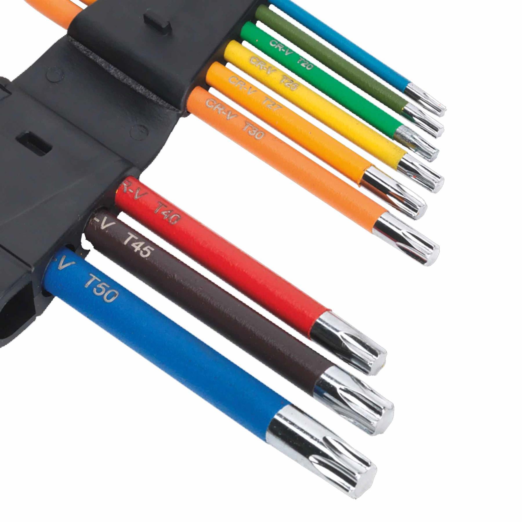 Sealey TRX-Star* Key Set 9pc Colour-Coded Long