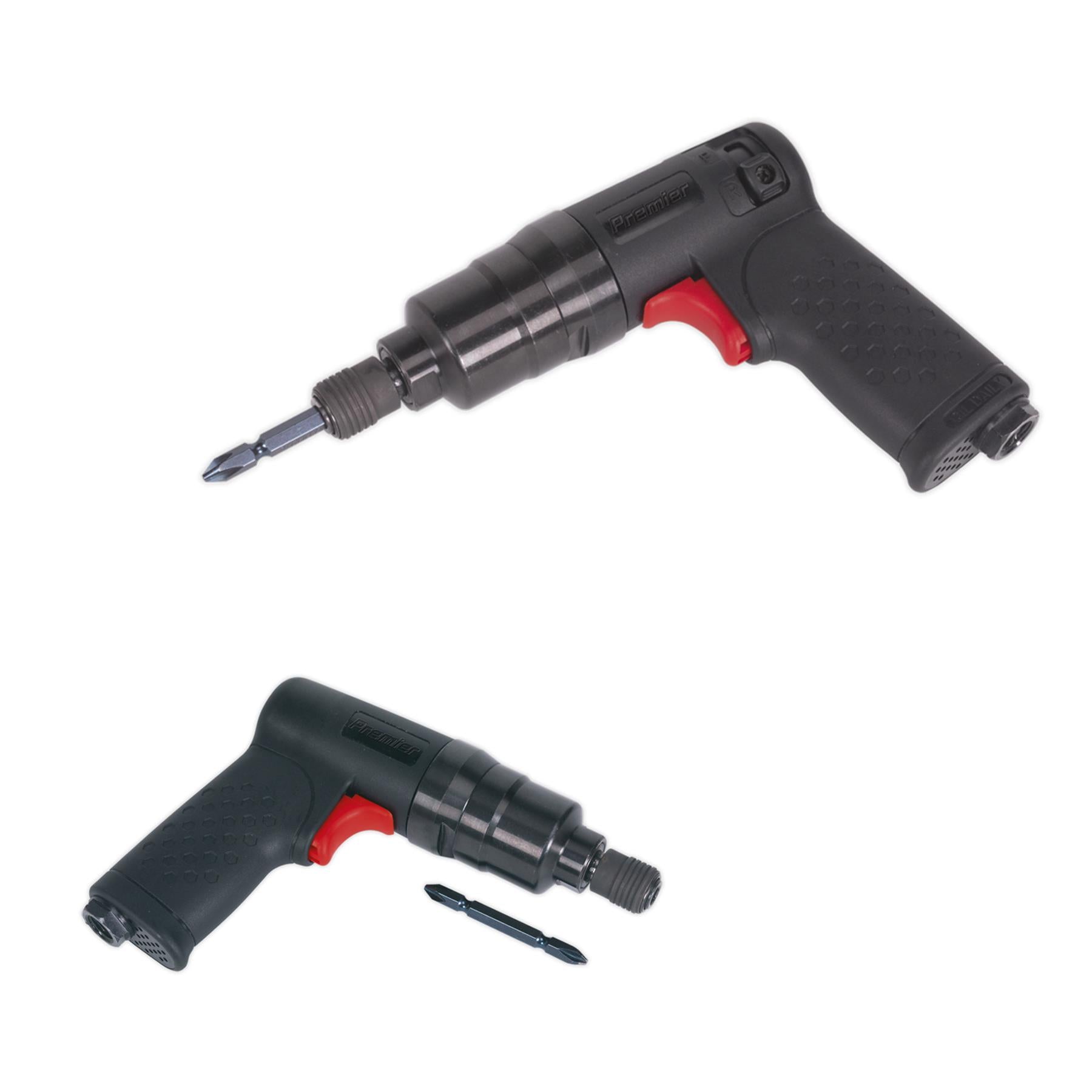 Sealey Air Pistol Screwdriver Mini 600lb.in(67Nm) Composite Premier