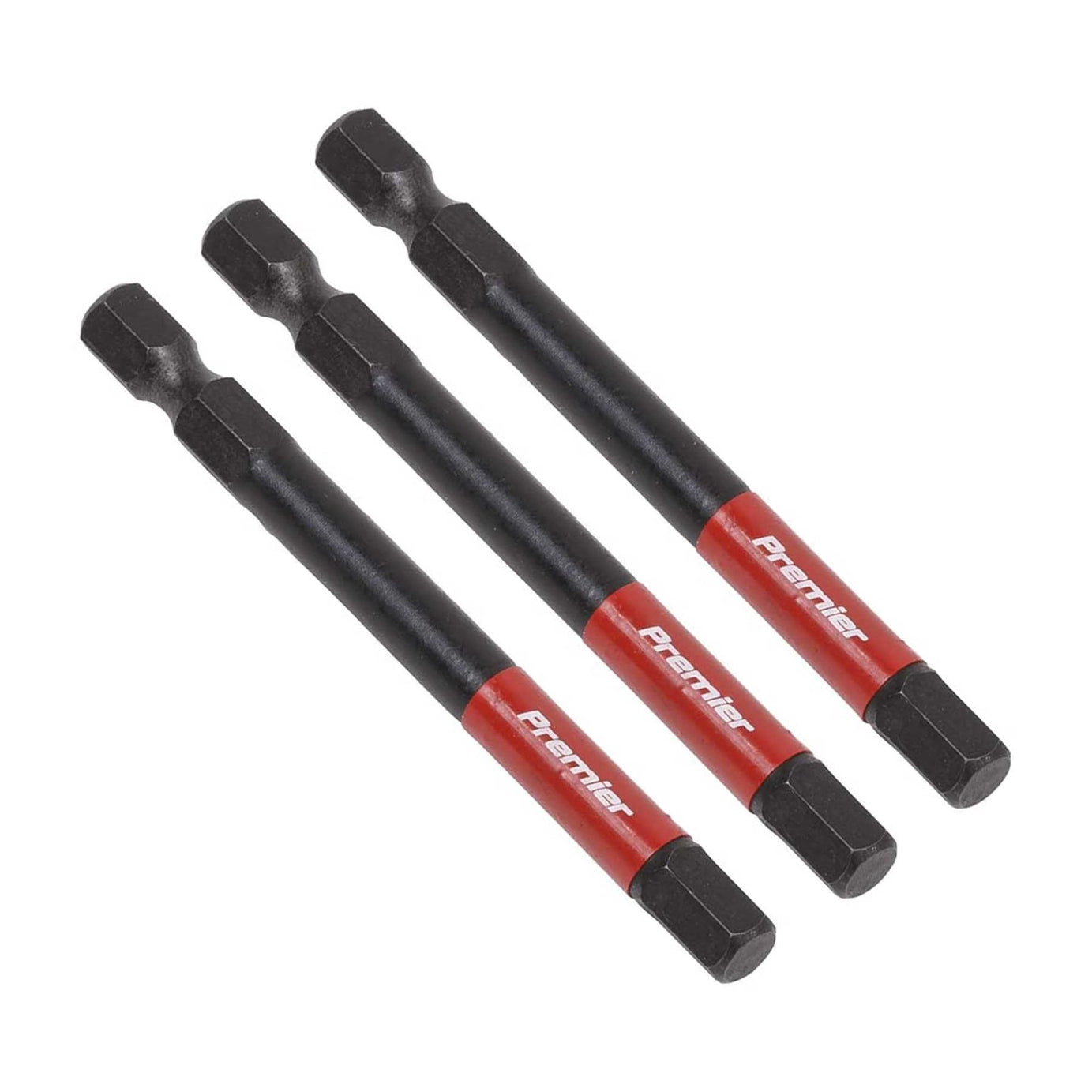 Hex 6mm Impact Power Tool Bits 75mm - 3pc