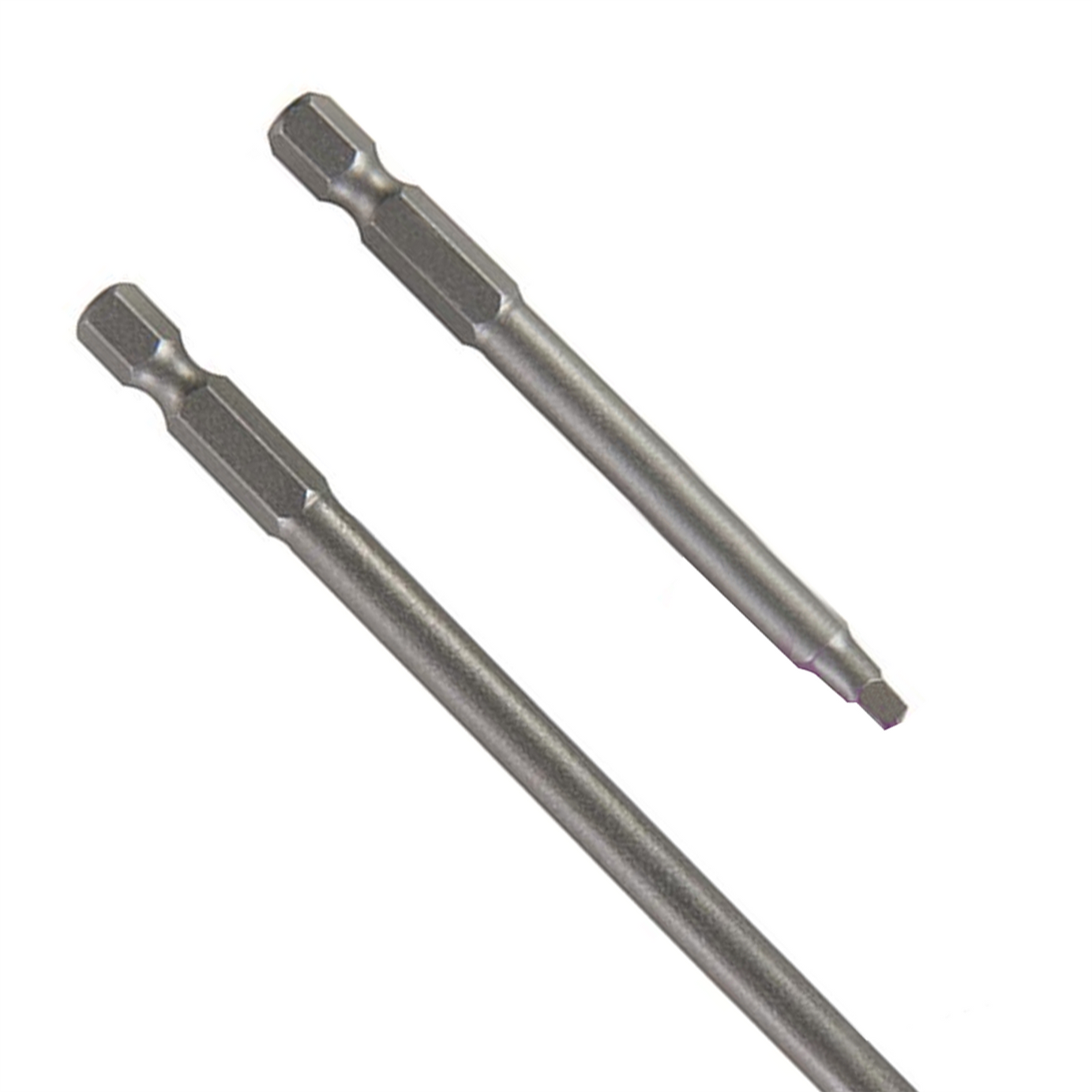 2Pk Square Driver Set 76mm & 152mm / 3" & 6" , 1/4" Hex Shank