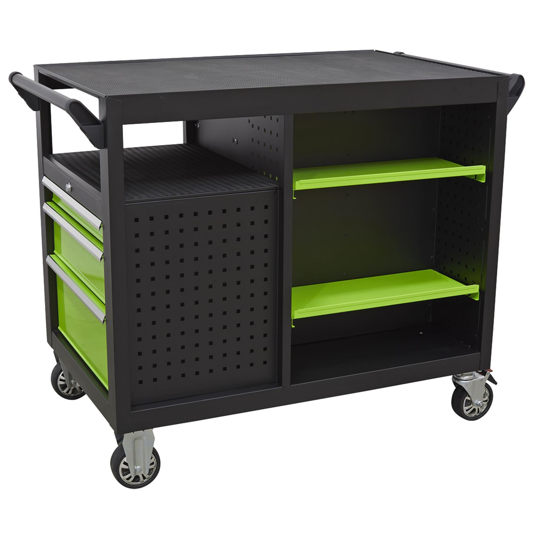 Sealey Mobile Workstation 10 Drawer 1140mm Green/Black