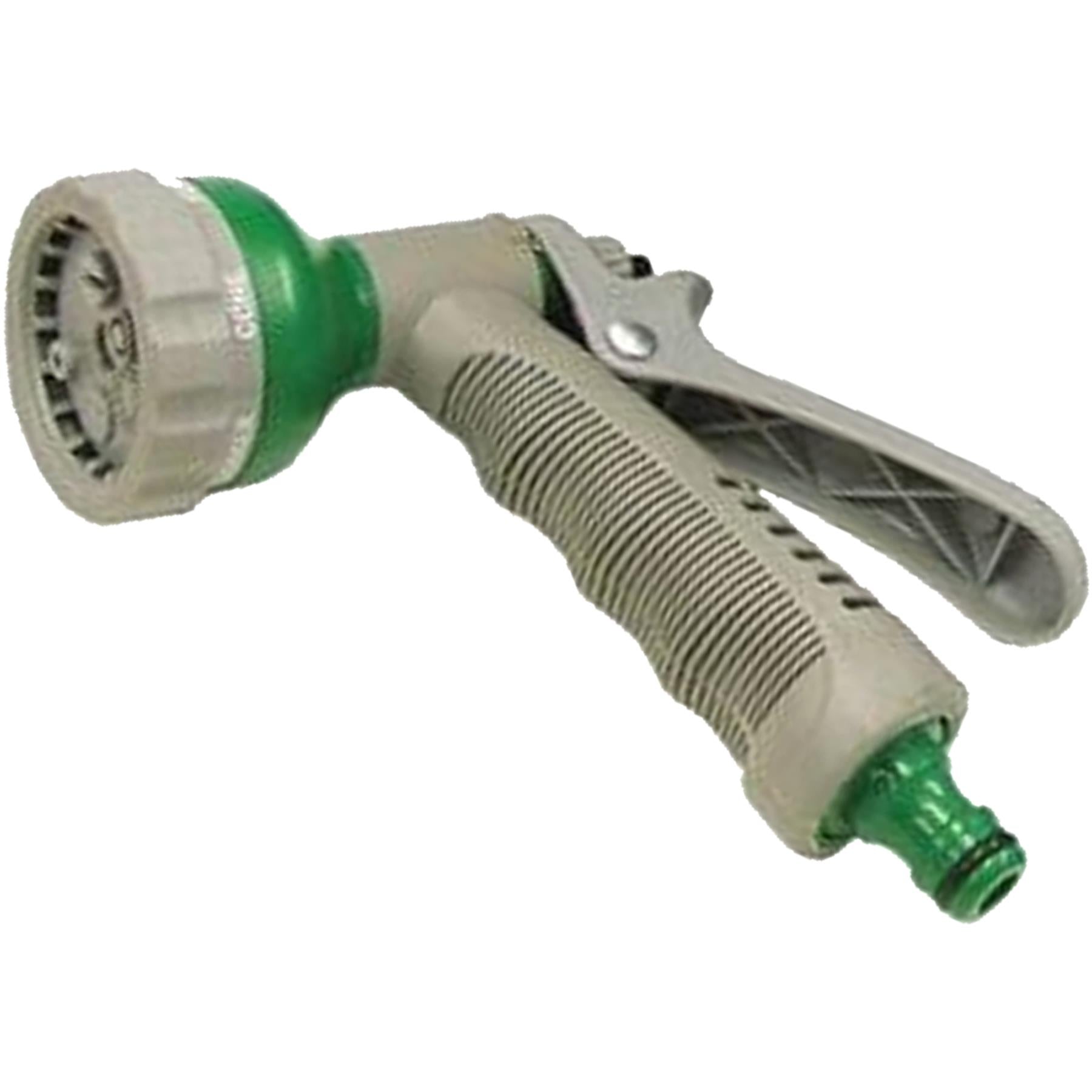 30M Garden Hose Pipe Reinforced PVC Watering Hosepipe + Spray Gun Set Green