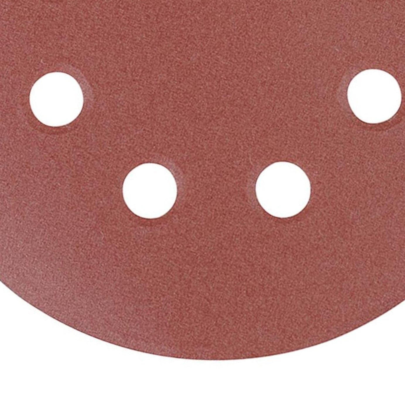 Punched Sanding Discs 125mm 10Pk Grit 40 Hook & Loop Aluminium Oxide DIY