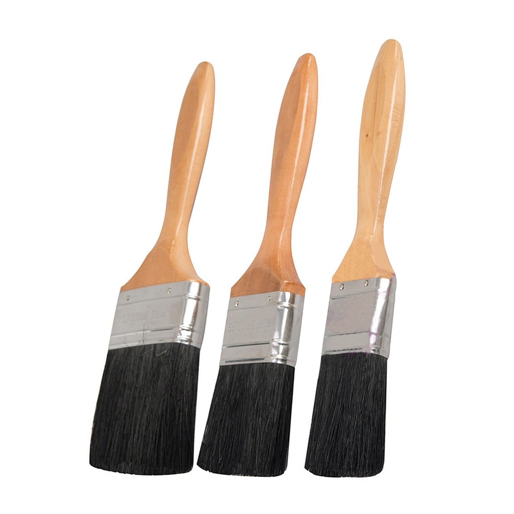 3Pce Premium Thick Pure Brush Set For Oil,Water Based Coatings Painting DIY