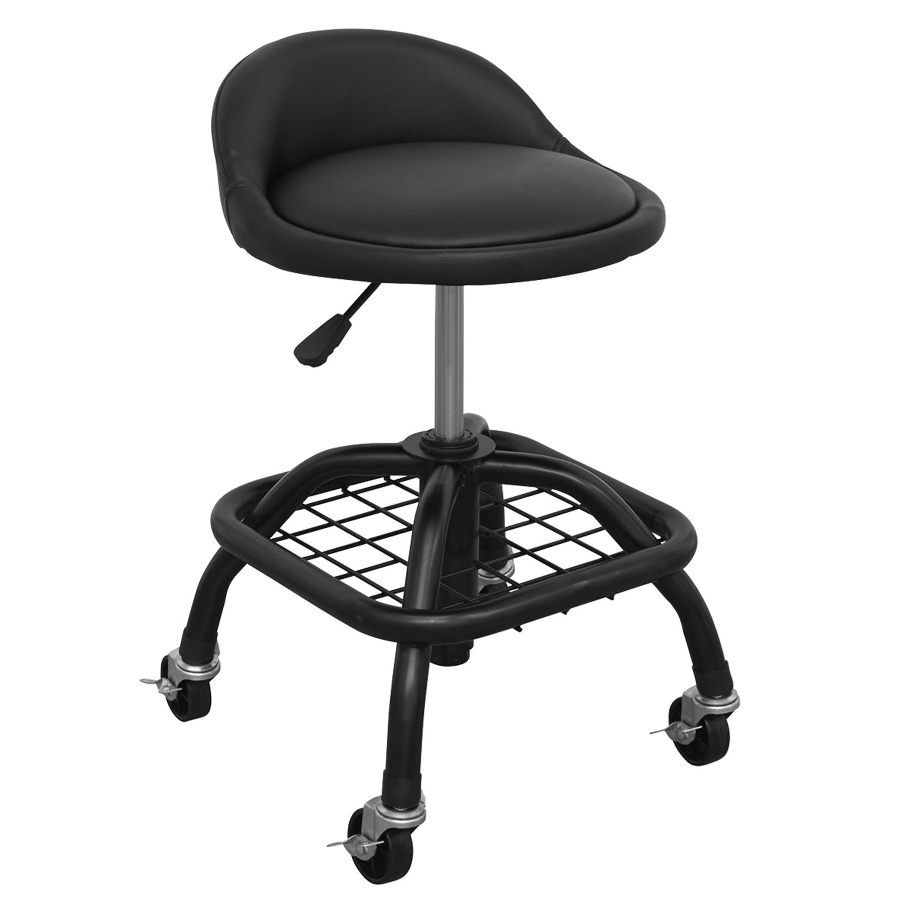 Sealey Creeper Stool Pneumatic w/ Adj. Ht. Swivel Seat & Back Rest