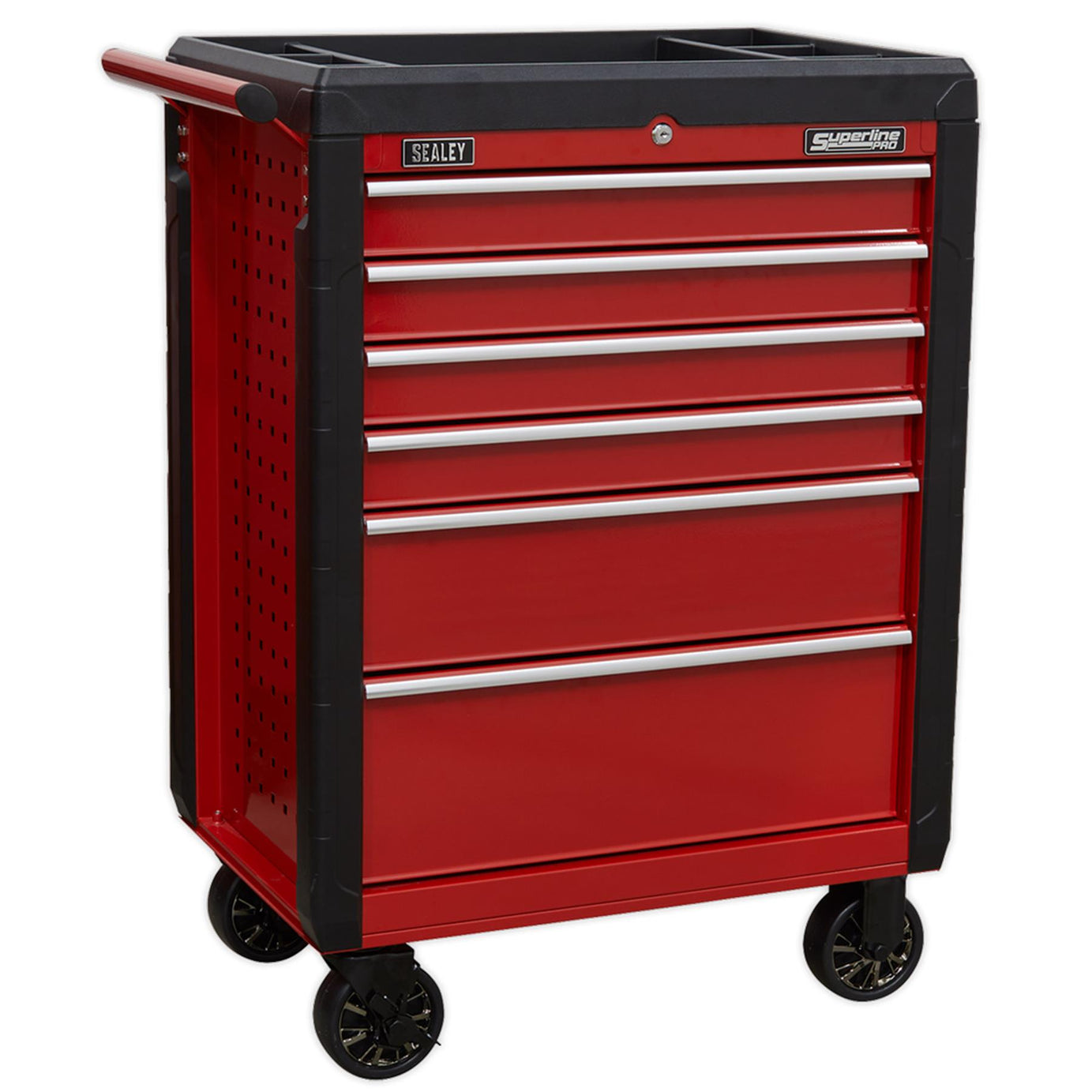 Sealey Rollcab 6 Drawer with Ball Bearing Slides Red AP3406