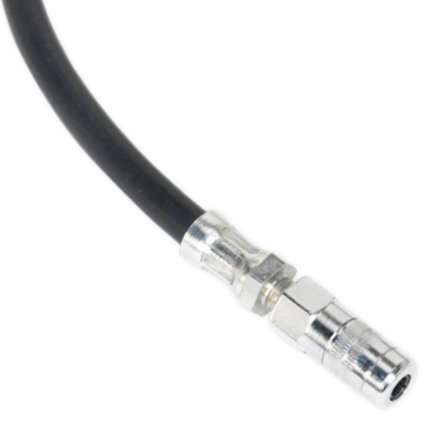 Sealey 450mm Flexible Rubber Grease Delivery Hose with 4-Jaw Connector