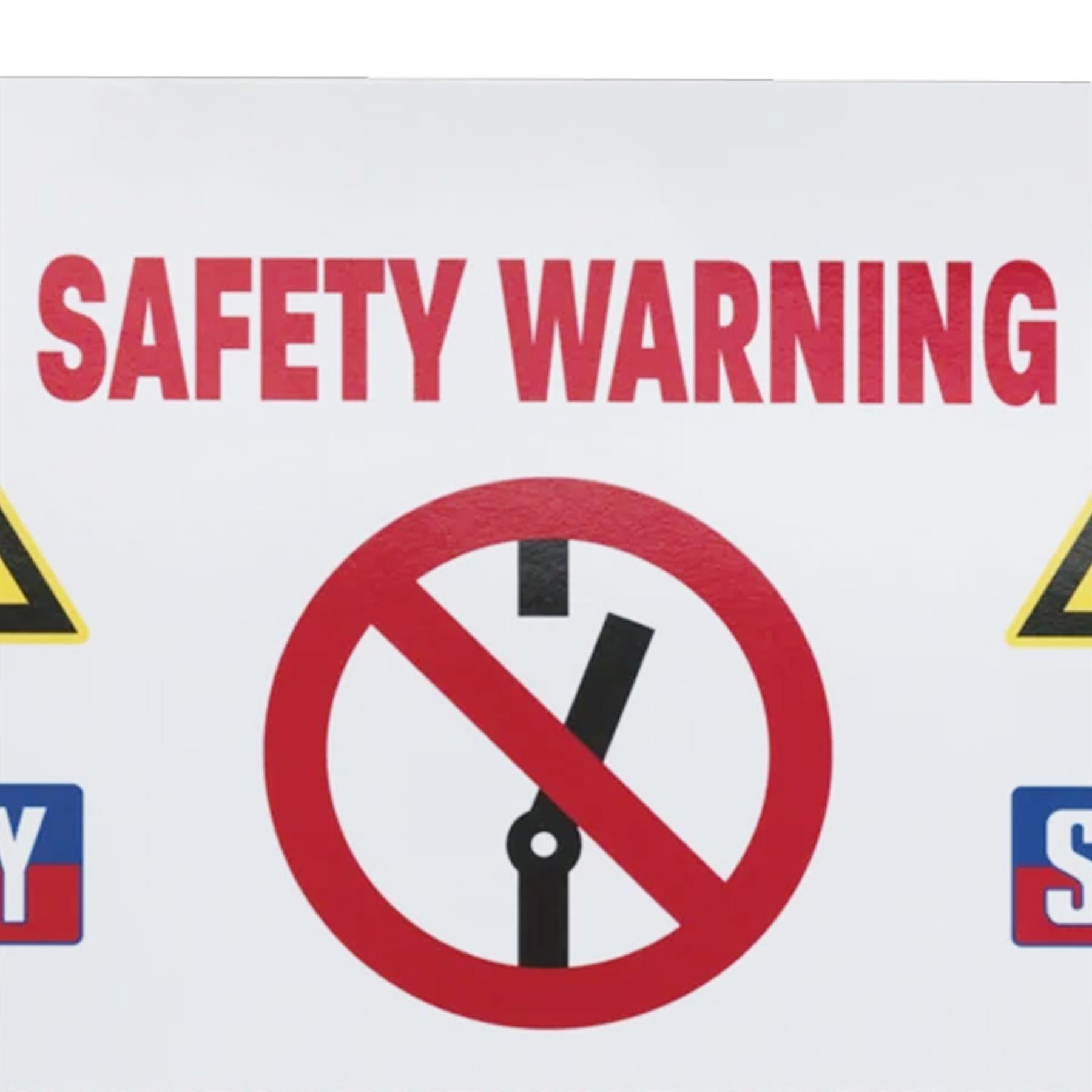 Sealey Hybrid/Electric Vehicle Warning Sign Safety warning sign