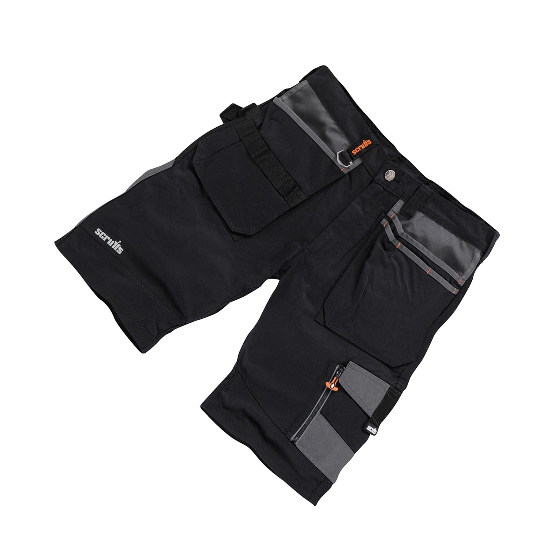 Trade Short Black Size 40" W Ykk Zipped Fly. 65% Polyester, 35% Cotton, 250gsm.