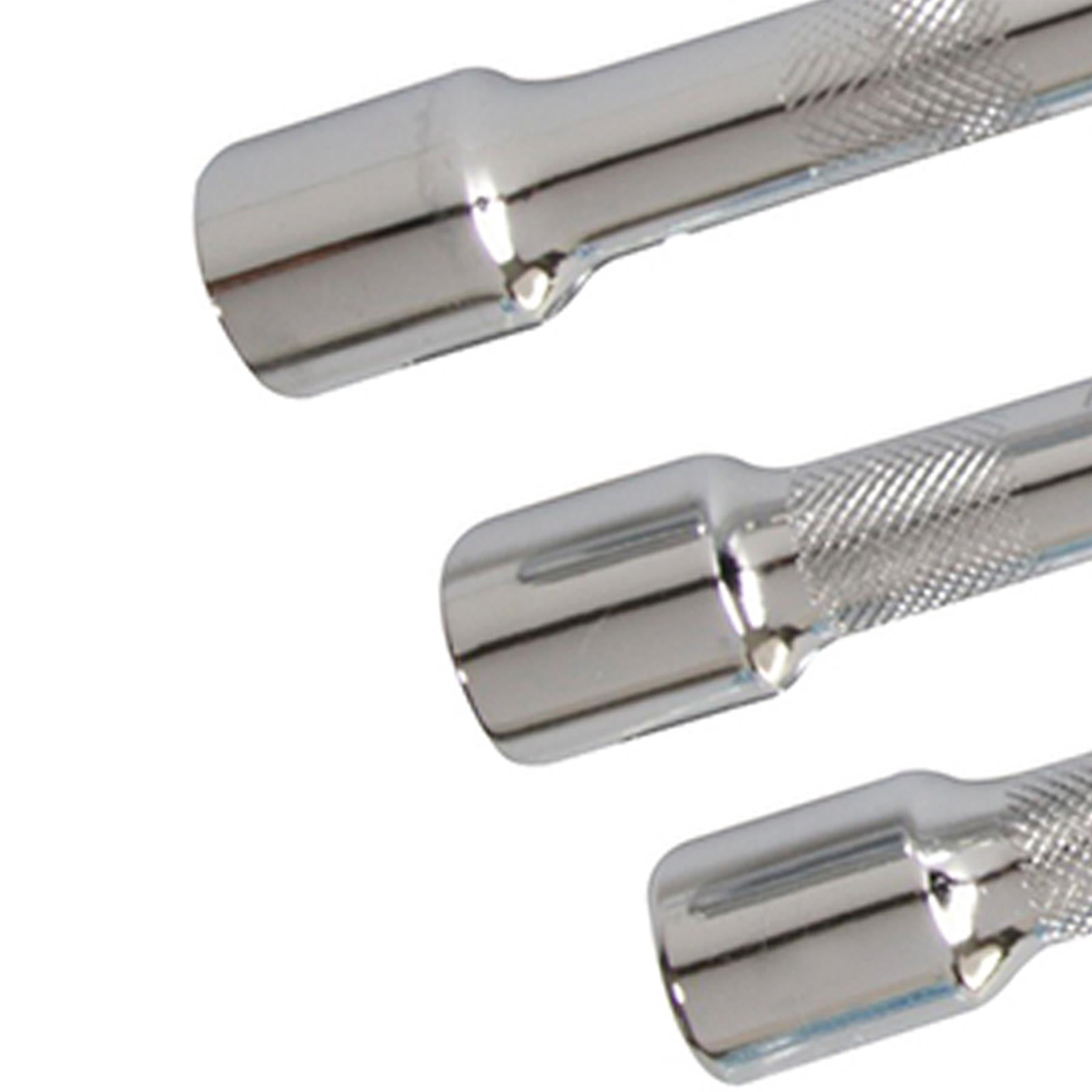 3Pce Extension Bar Set 1/2" Hardened Tempered Chrome-Plated And Polished