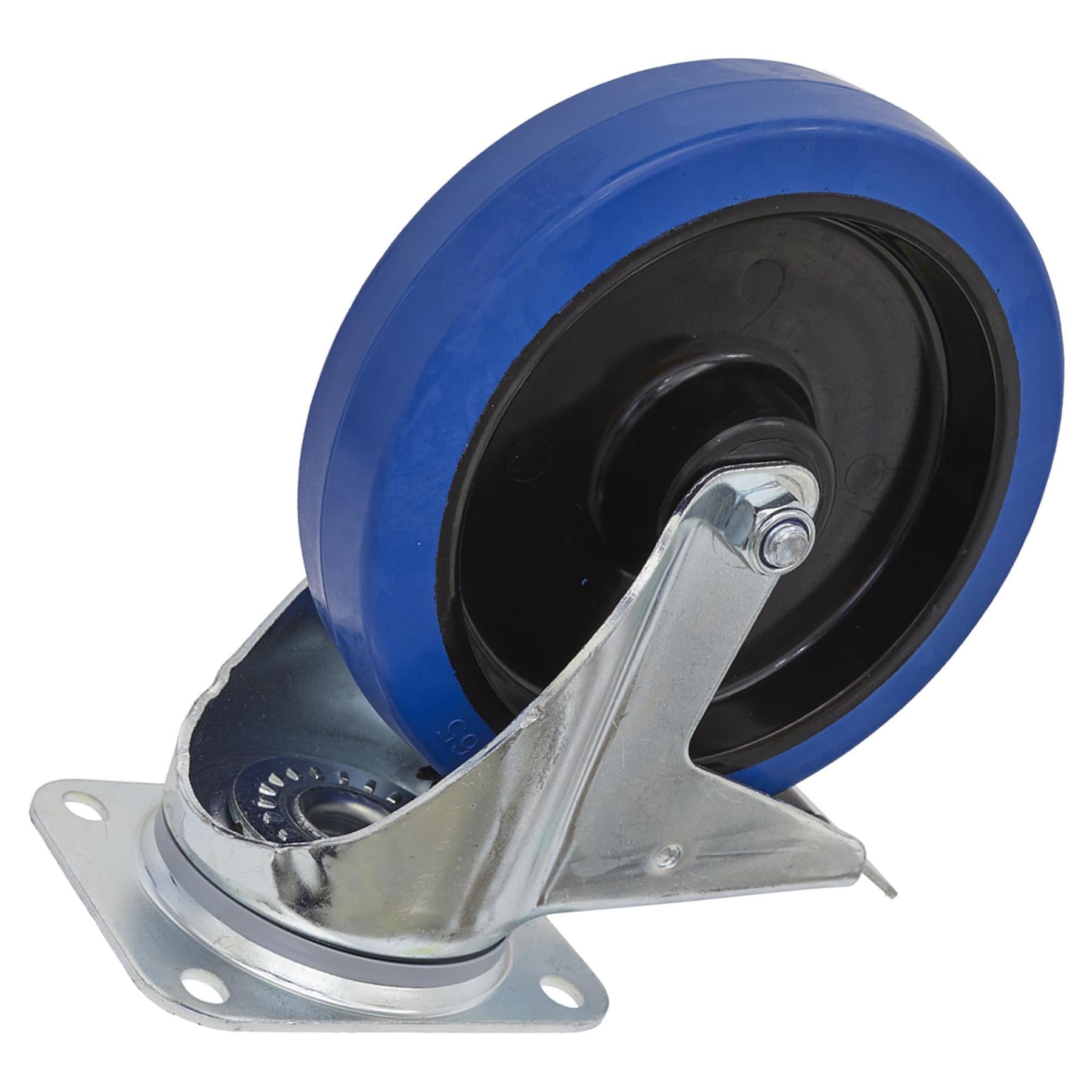 Sealey Castor Wheel Swivel Plate with Total Lock 200mm