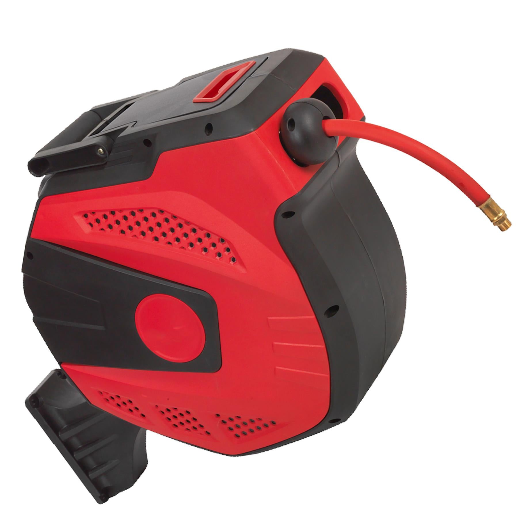 Sealey Air Hose Reel Auto-Rewind Control 20m 10mm ID-Rubber Hose