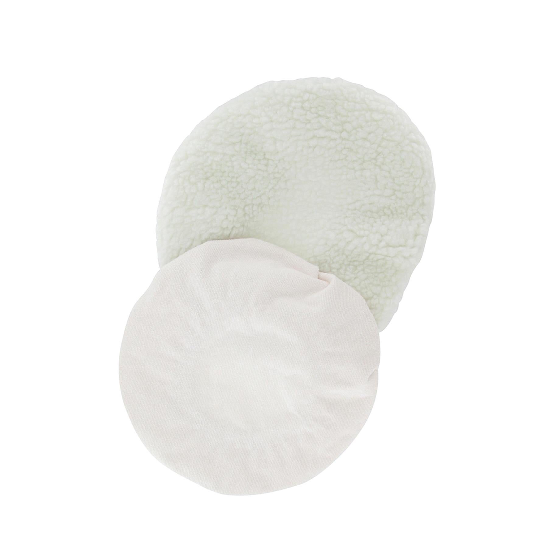 2Pc Car Van Valeting Buffer Lambswool & Terry Bonnets Pads Tool