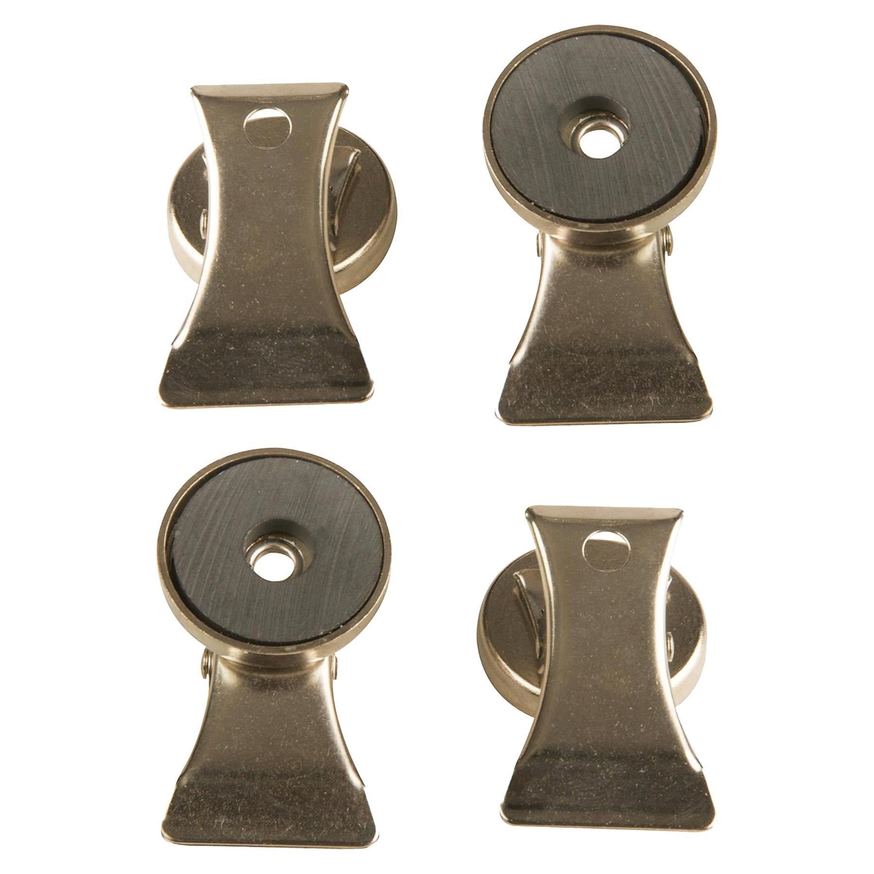 4 x Premium Magnetic Clip Fridge Paper/Memo/Quick Message Holder Office Home