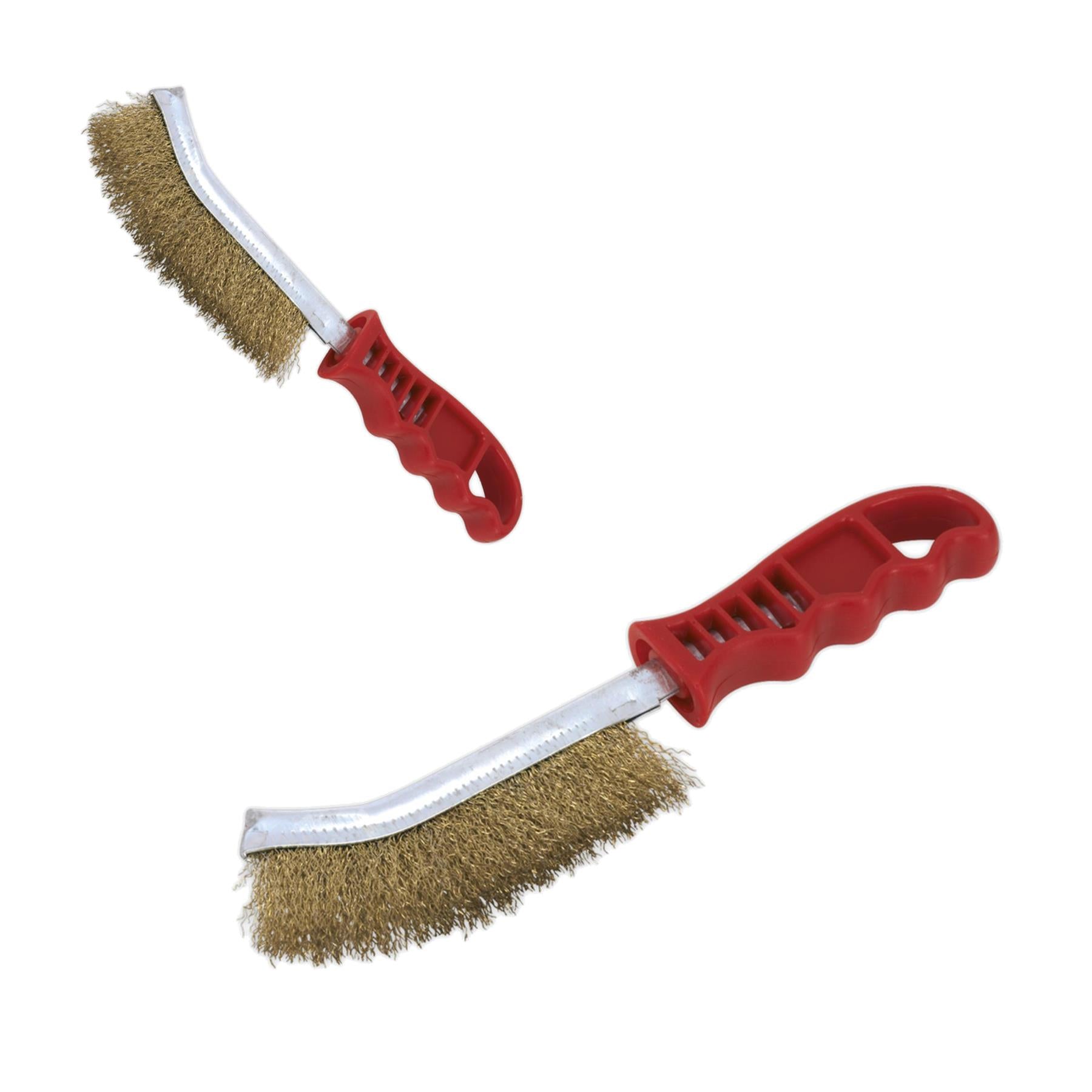 Wire Brush Brassed Steel Plastic Handle Display Box of 24 Sealey