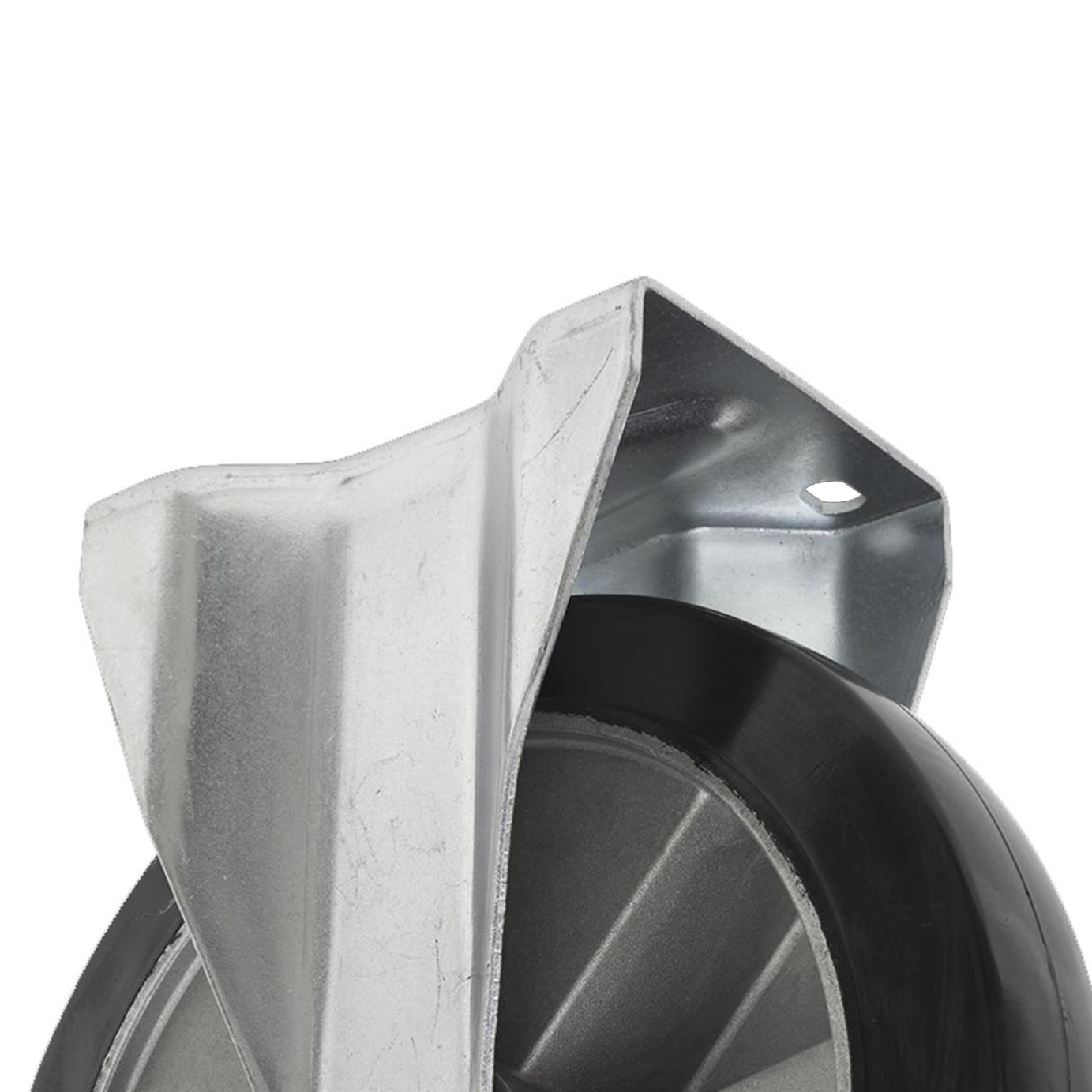 Sealey Heavy-Duty Rubber Castor Wheel Fixed Plate 200mm