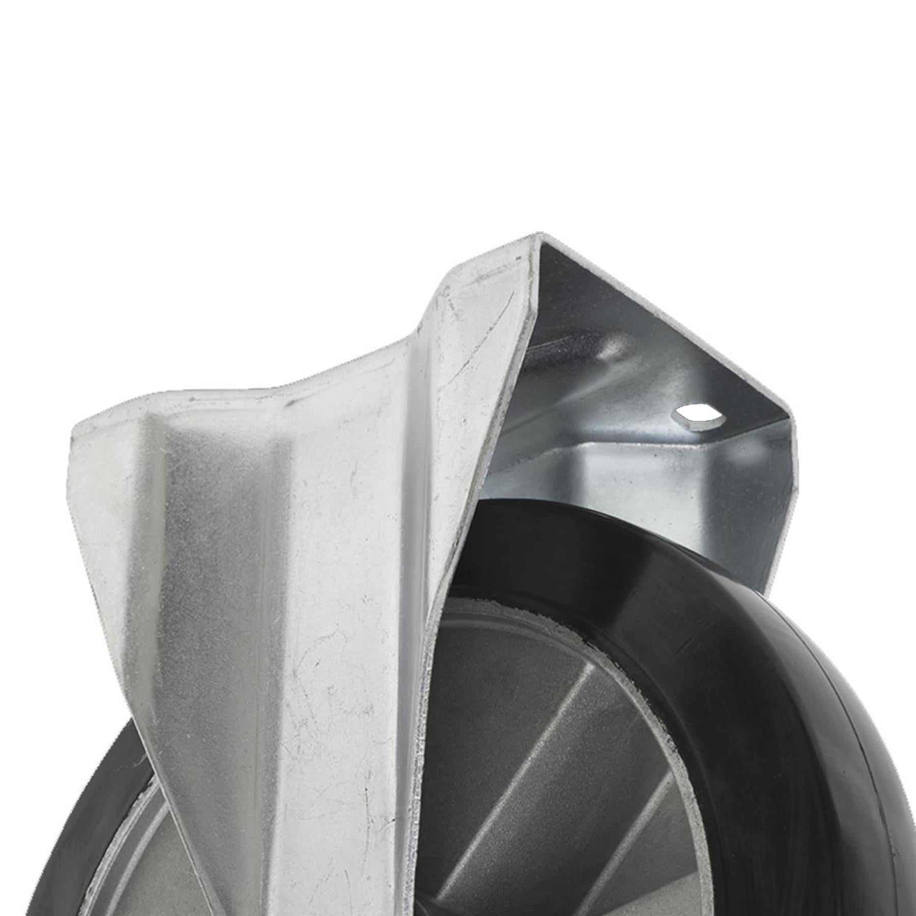 Sealey Heavy-Duty Rubber Castor Wheel Fixed Plate 200mm