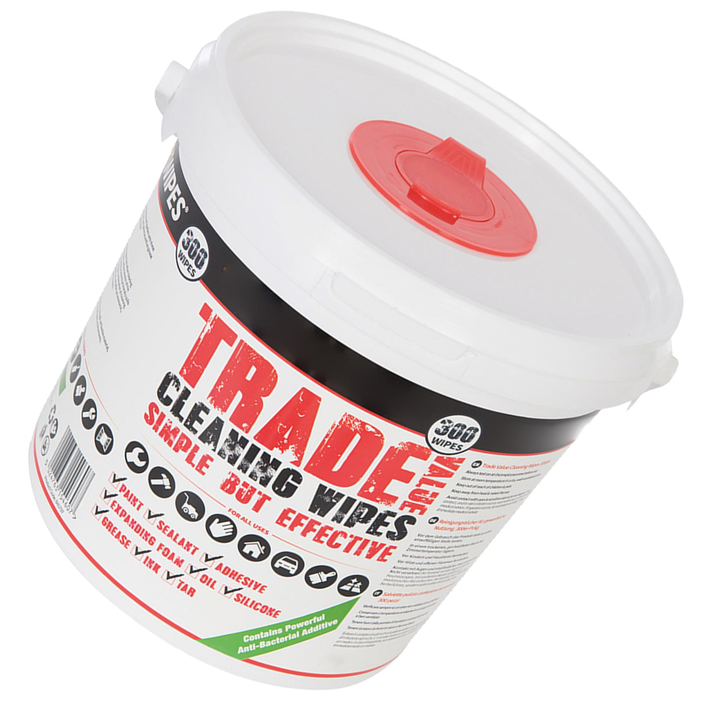 Quality 300pc Trade Value Anti-Bacterial Cleaning Wipes 3 Boxes