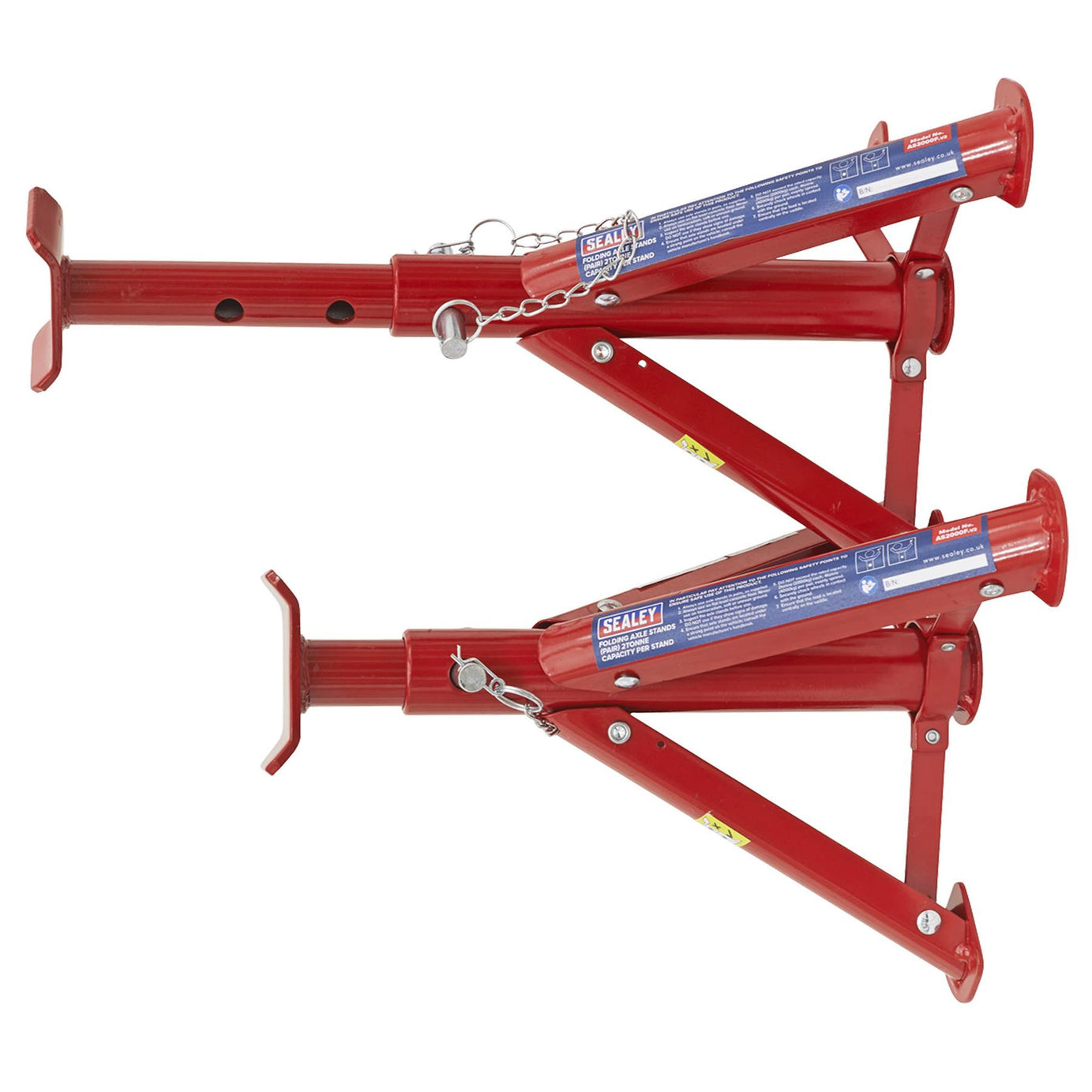 Sealey Axle Stands 2tonne Capacity Per Stand 4tonne Per Pair Tuv/Gs Axel Stand