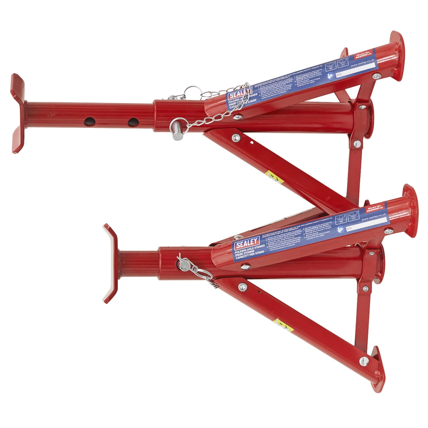 Sealey Axle Stands 2tonne Capacity Per Stand 4tonne Per Pair Tuv/Gs Axel Stand