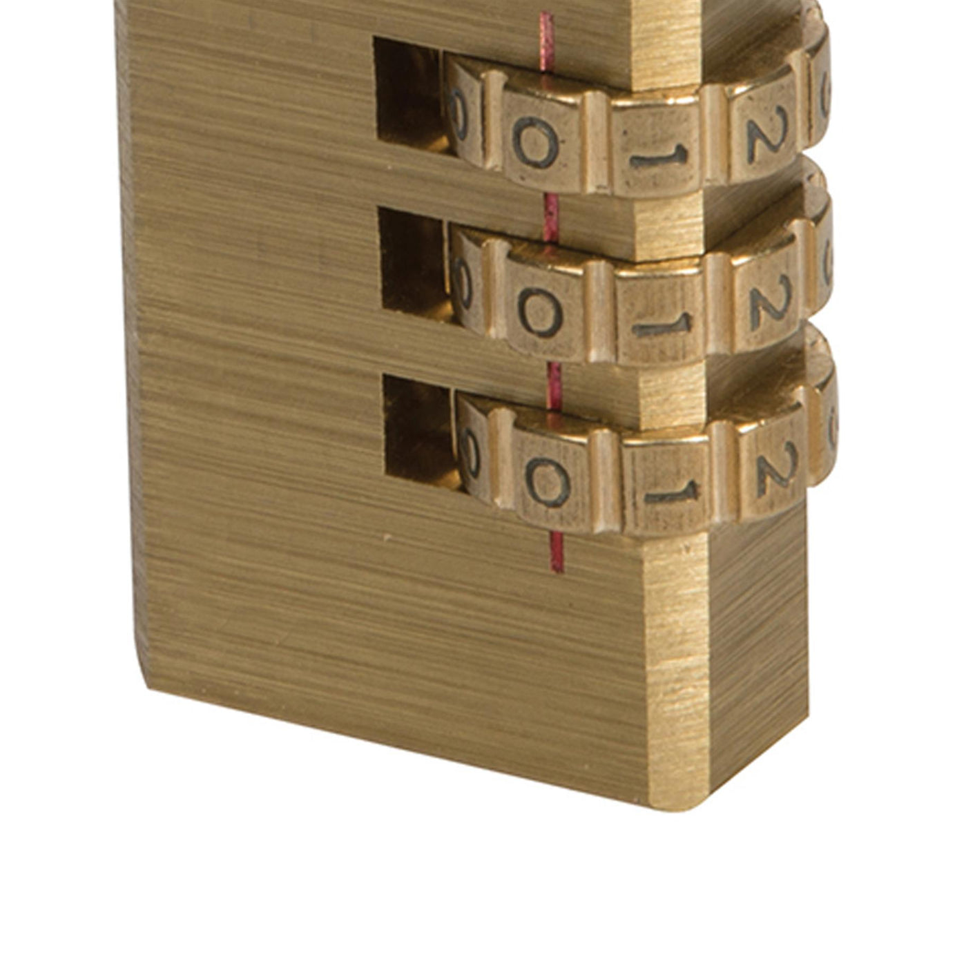 3-Digit Combination Padlock Brass 3-Digit Combination W X H X Th: 28 X 41 X 12mm