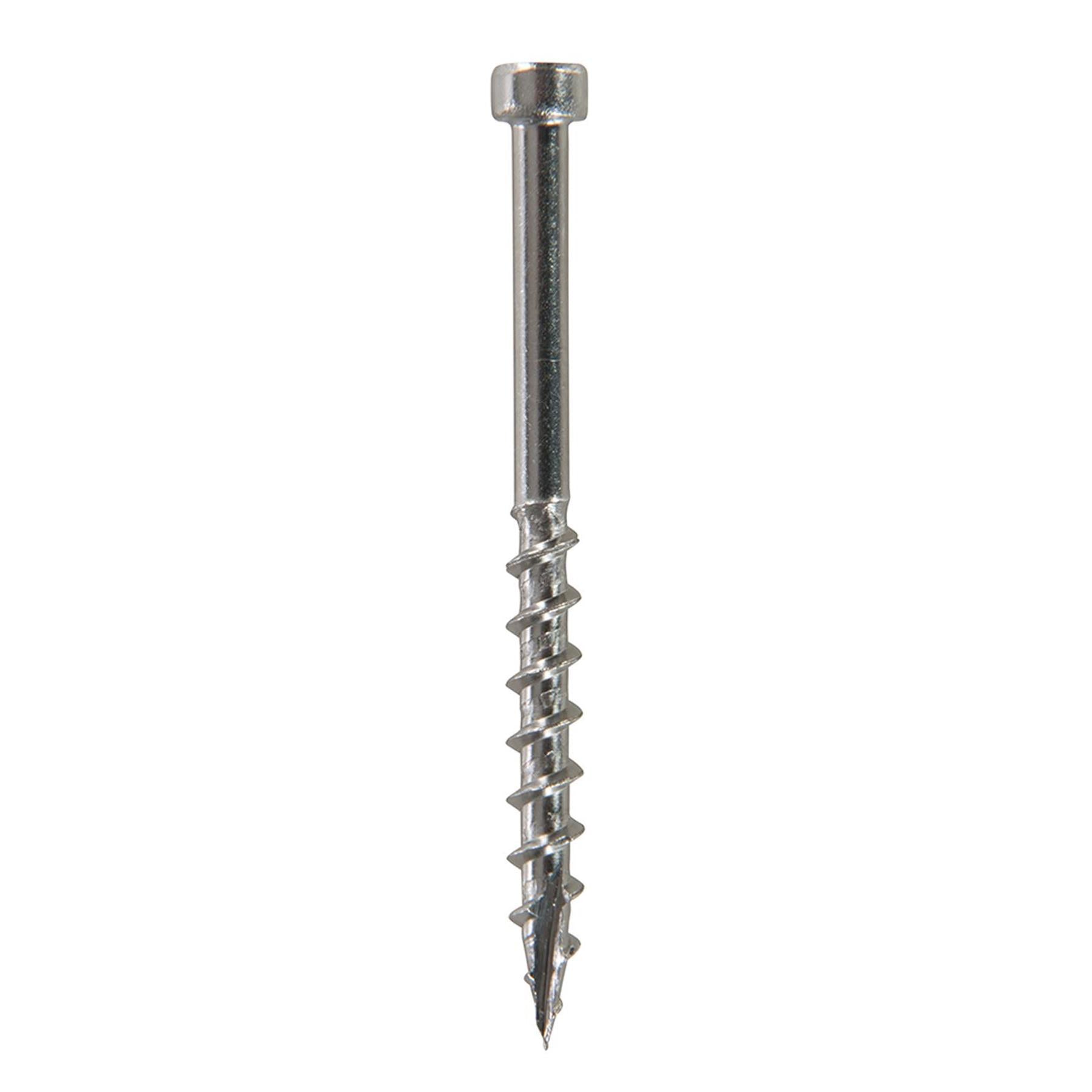Stainless Steel Pocket-Hole Screws Pan Head Coarse  Thread -SS Deck 8 x 2" 500pk