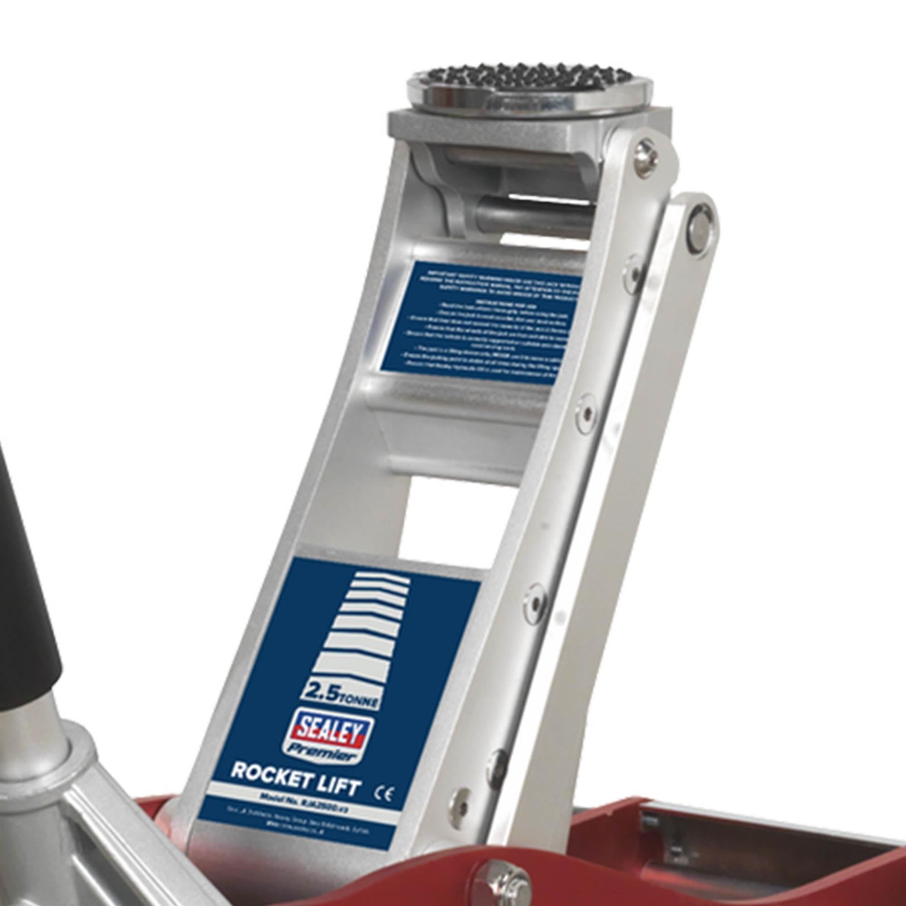 Sealey Trolley Jack 2.5 Tonne Low Profile Aluminium Rocket Lift
