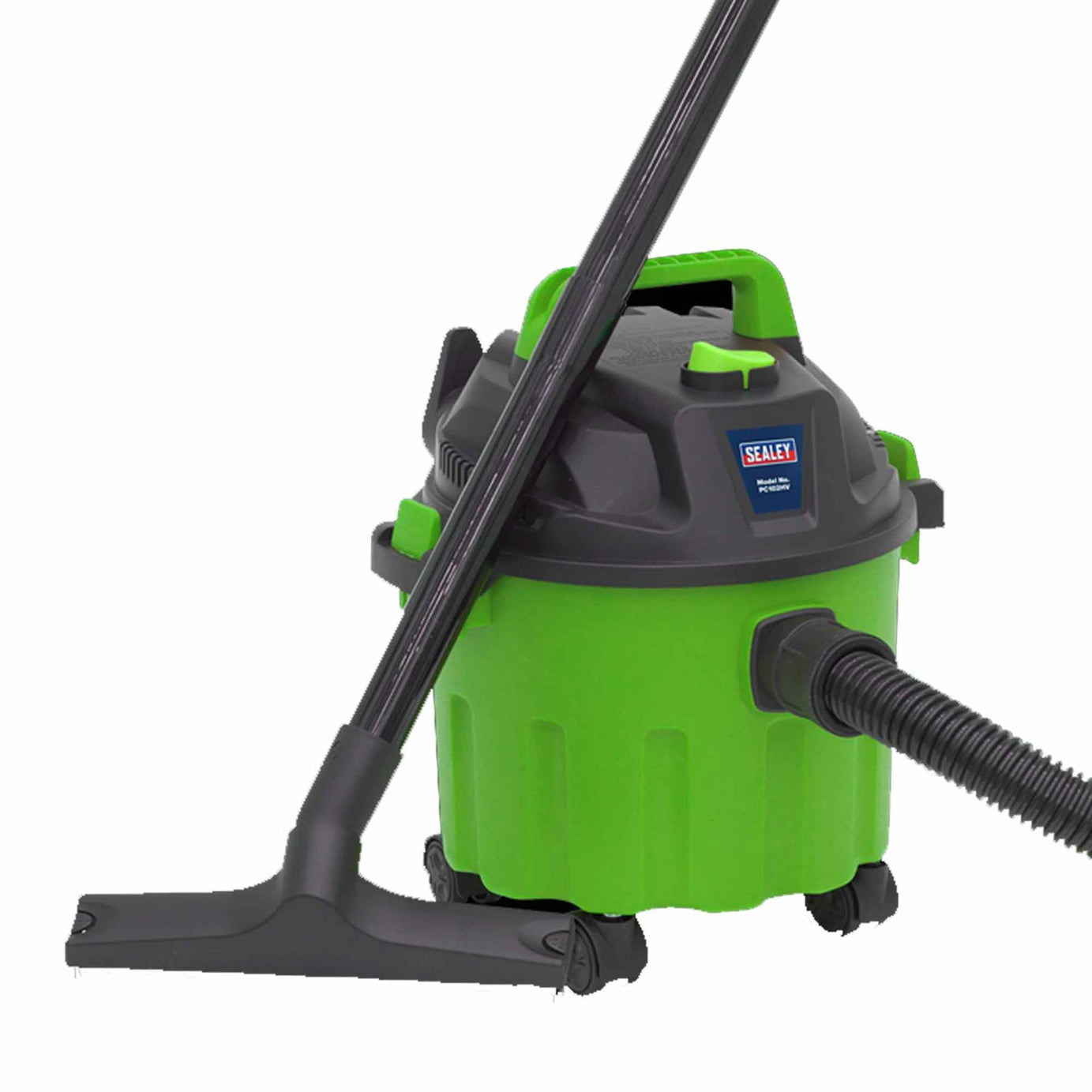 Sealey Vacuum Cleaner Wet & Dry 10L 1000W/230V - Hi-Vis Green