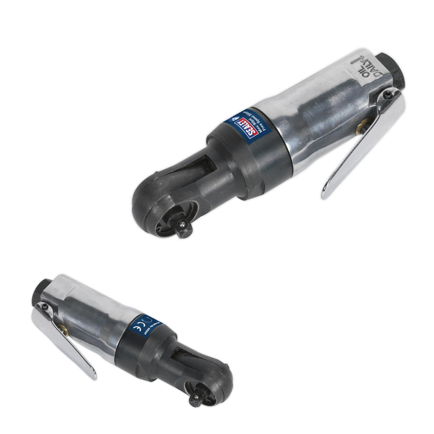 Sealey Air Ratchet Wrench 3/8"Sq Drive Super Stubby