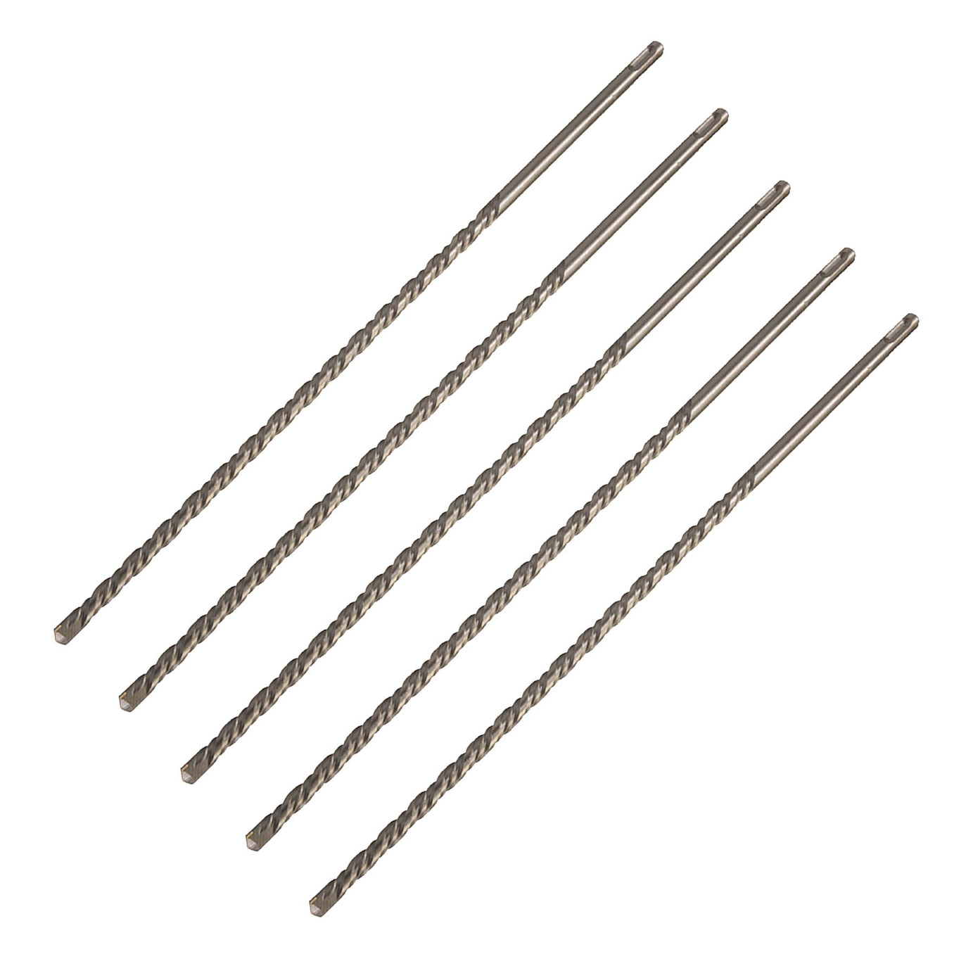 5 x SDS+ PLUS MASONRY DRILL BIT 12 x 460mm, TUNGSTEN CARBIDE TIP, FOR STONE CONCRETE BRICK