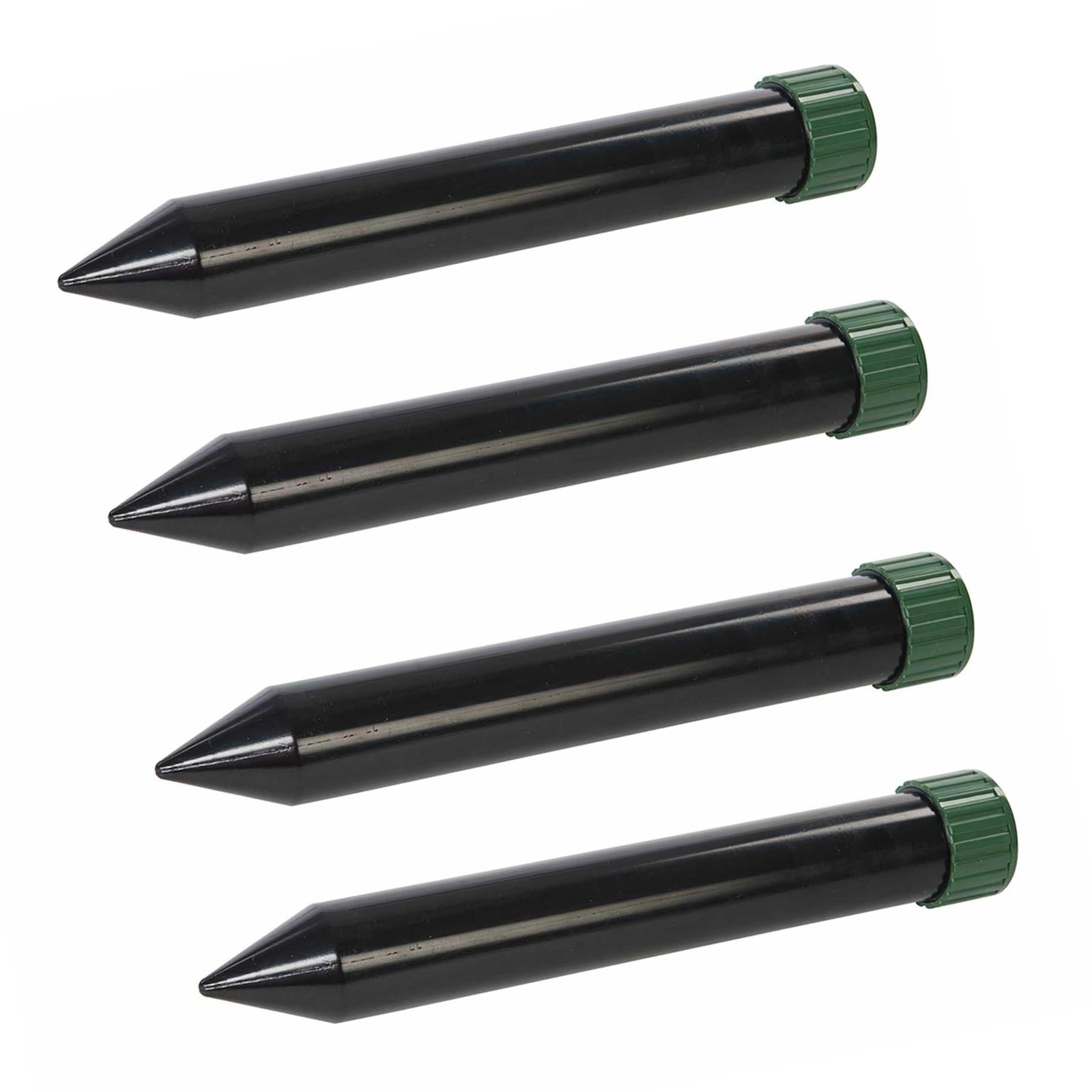 4 x Battery Powered Ultra Sonic Spike Mole Rodent Deterrent Repellent