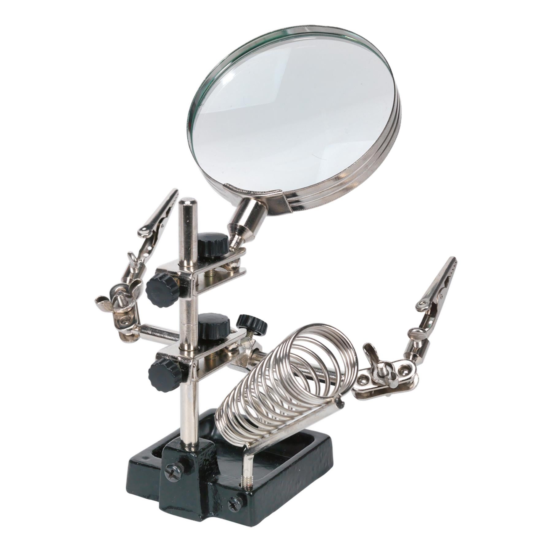 Sealey Mini Robot Soldering Stand with Magnifier & Iron Holder