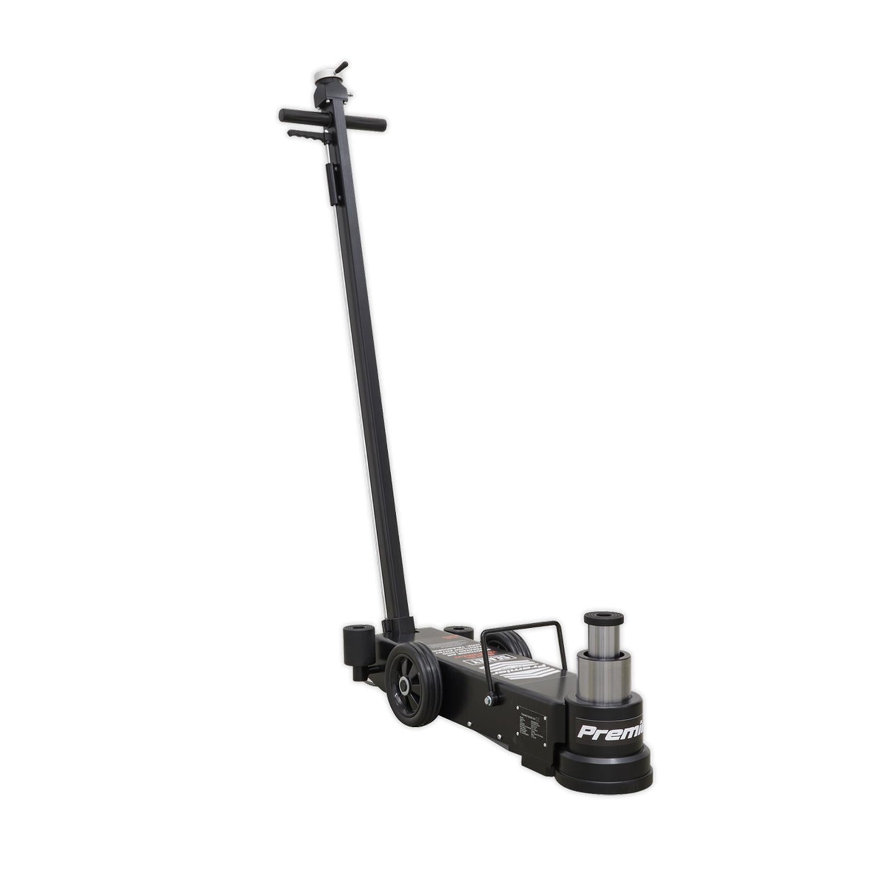 Sealey Air Operated Jack 15-30t Telescopic - Long Reach/Low Entry