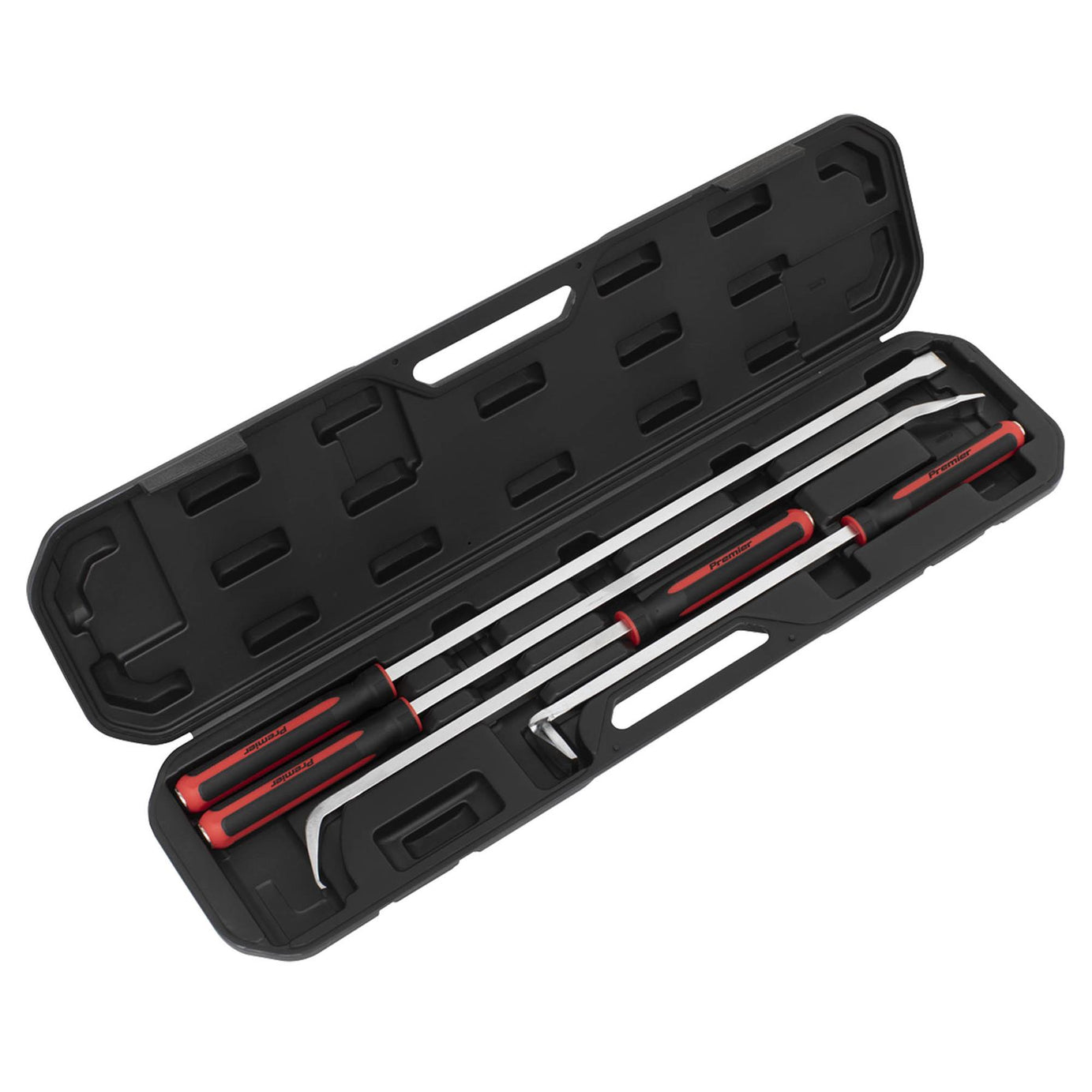 Sealey Pry Bar Set 4pc Heavy-Duty with Hammer Cap
