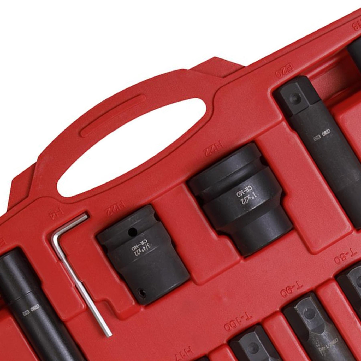 Sealey Impact Hex, TRX-Star*(M&F) Socket Bit Set 16pc 3/4"&1"Sq Dr