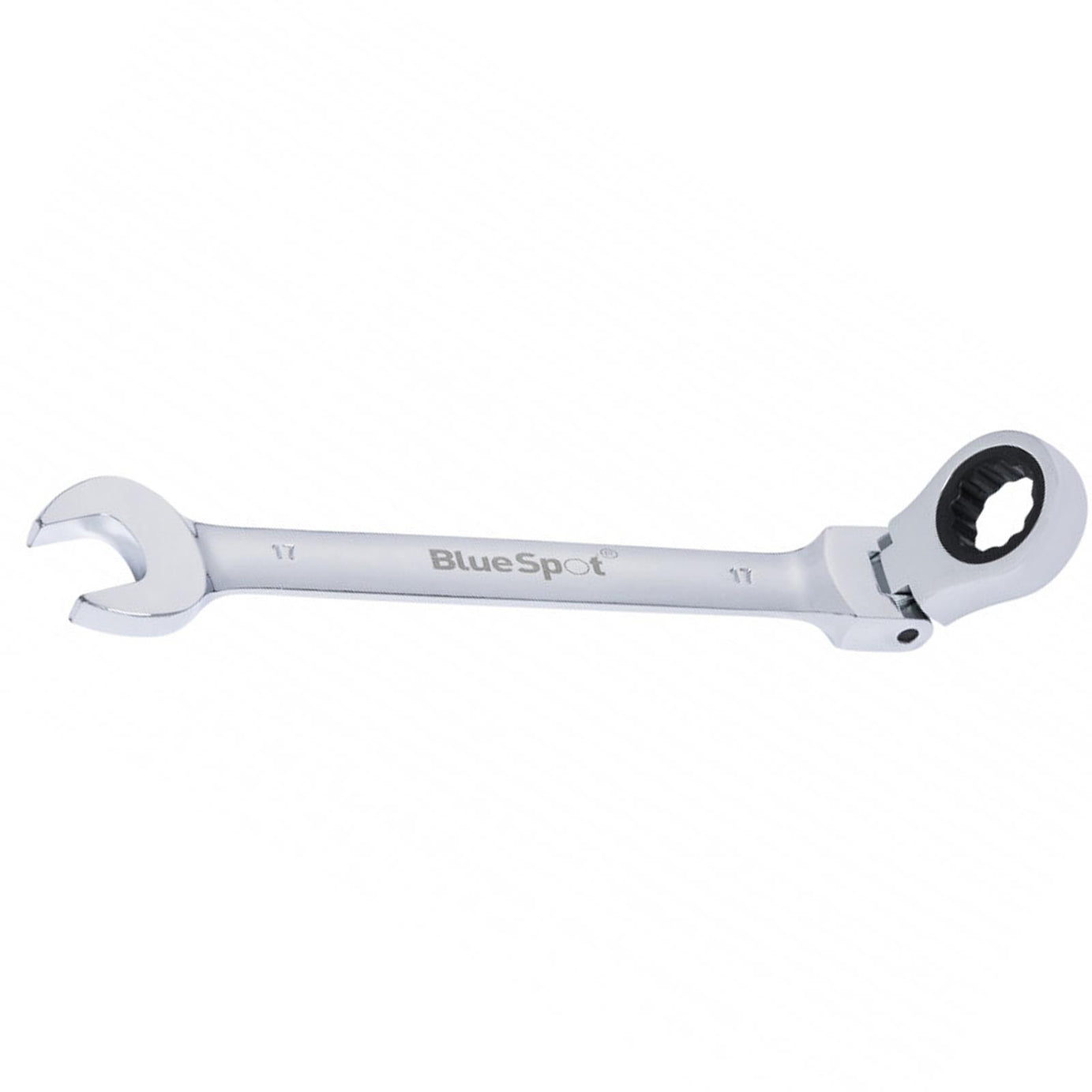 BlueSpot Ratchet Spanner Combination Flexible Head Wrench Metric 17mm