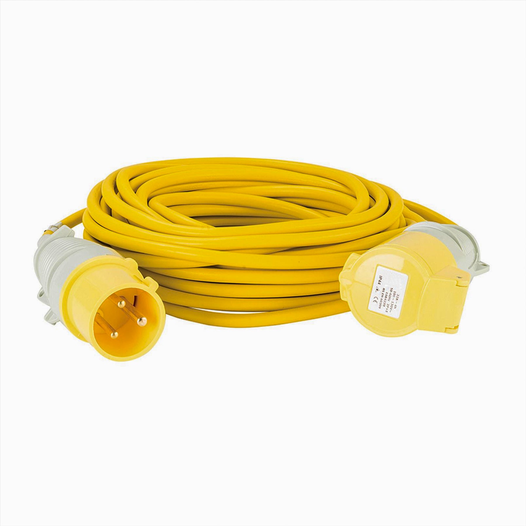Defender Extension Lead Yellow 2.5mm2 32A 14m 110V